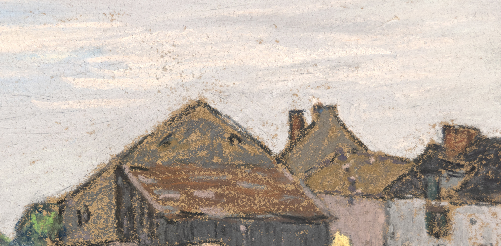 ALFRED SISLEY - Vaches au paturage sur les bords de la Seine ALFRED SISLEY - Vaches au paturage sur les bords de la Seine - pastel on paper - 11 1/4 x 15 1/2 in.