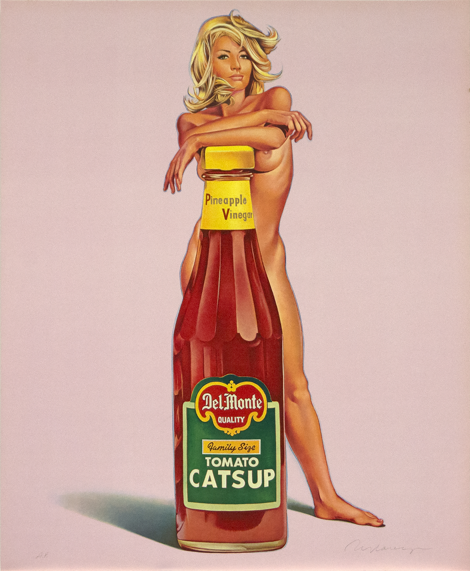 MEL RAMOS - Tomato Catsup; A.C. Annie; Lola Cola; Tobacco Red MEL RAMOS - Tomato Catsup; A.C. Annie; Lola Cola; Tobacco Red - vier farbig gedruckte Offsetlithographien - 30 3/4 x 25 1/4 in. each.