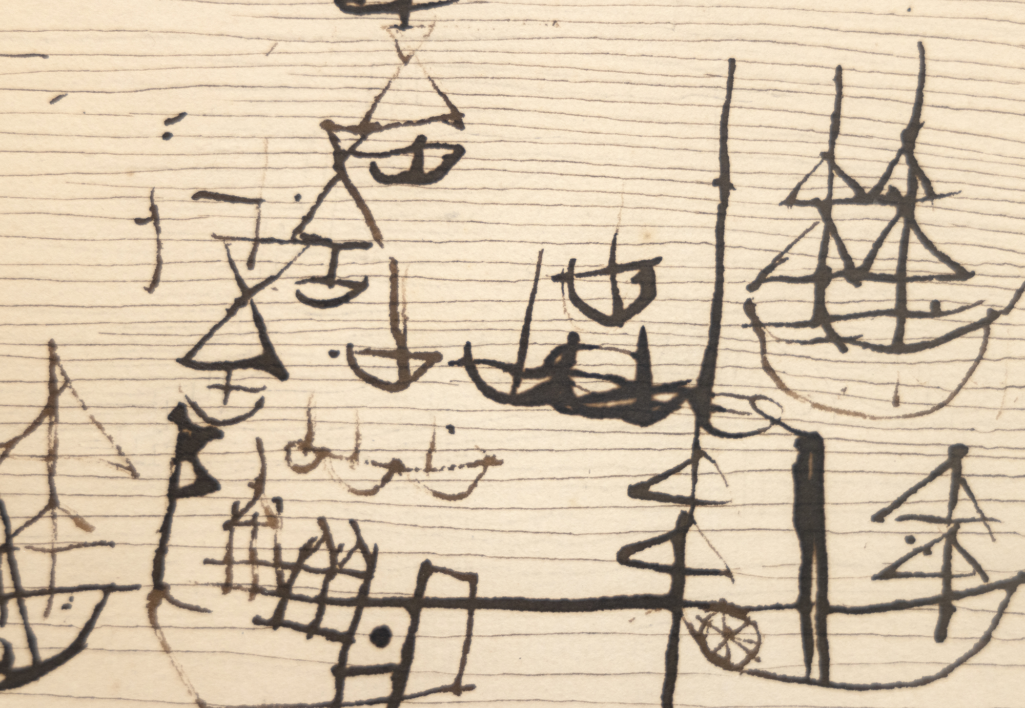 "A drawing is simply a line going for a walk."<br>-Paul Klee<br><br>A significant draftsman, Paul Klee's works on paper rival his works on canvas in their technical proficiency and attention to his modern aesthetic.  As an early teacher at the Bauhaus school, Klee traveled extensively and inspired a generation of 20th Century Artists.  <br><br>Klee transcended a particular style, instead creating his own unique visual vocabulary.  In Klee's work, we see a return to basic, geometric forms and a removal of artistic embellishment.  "Der Hafen von Plit" was once owned by Alfred H. Barr, Jr., the First Director of the Museum of Modern Art, New York.