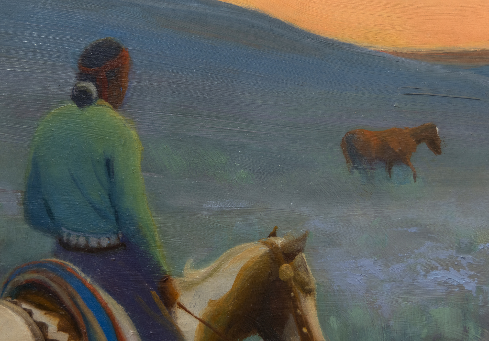 GERARD CURTIS DELANO - Navajo Camp GERARD CURTIS DELANO - Navajo Camp - oil on panel - 23 1/2 x 29 1/2 in.