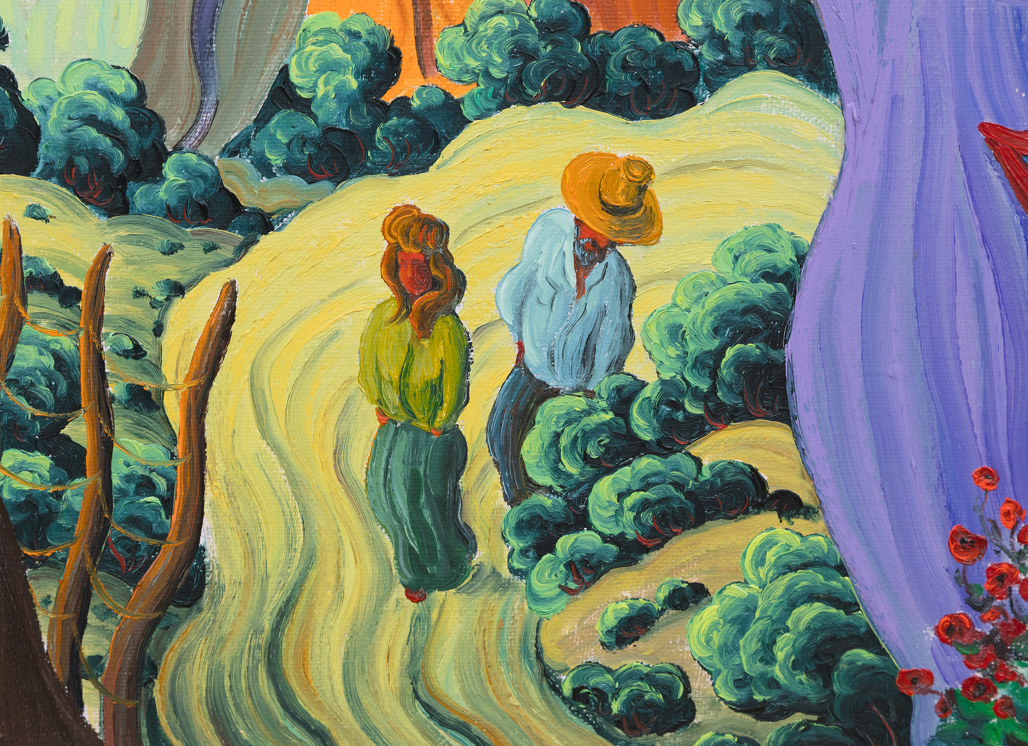 KIM DOUGLAS WIGGINS - Hacer Presente II KIM DOUGLAS WIGGINS - Hacer Presente II - oil on canvas - 35 1/2 x 35 1/2 in.