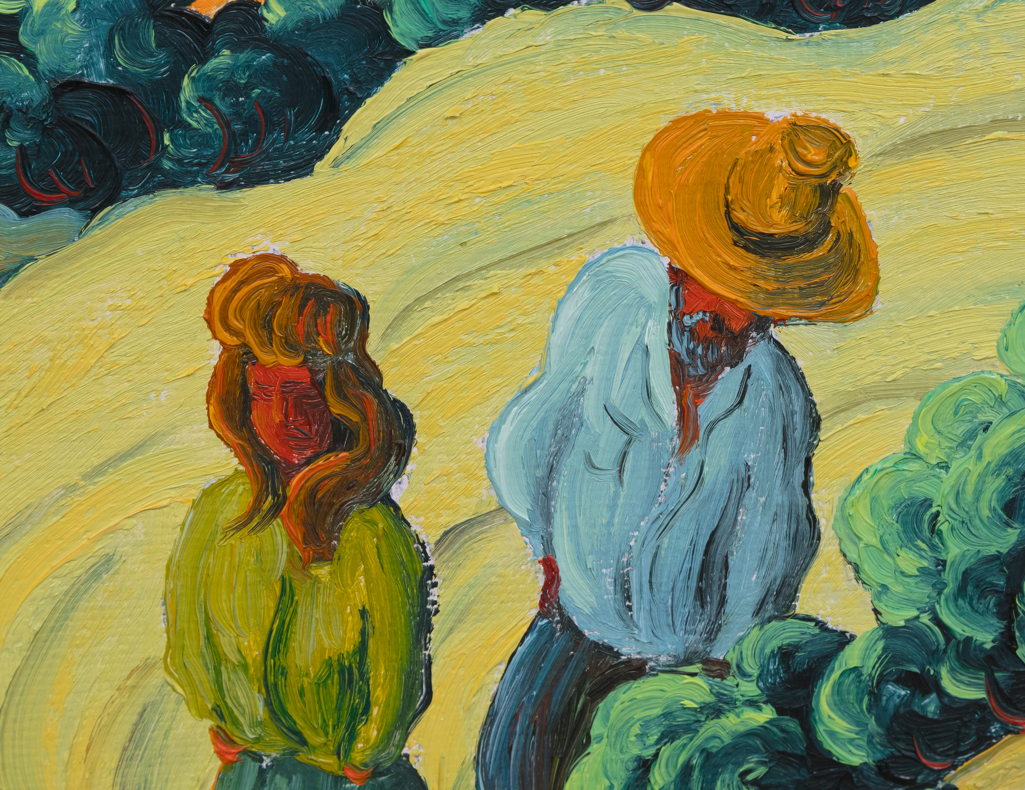 KIM DOUGLAS WIGGINS - Hacer Presente II KIM DOUGLAS WIGGINS - Hacer Presente II - oil on canvas - 35 1/2 x 35 1/2 in.