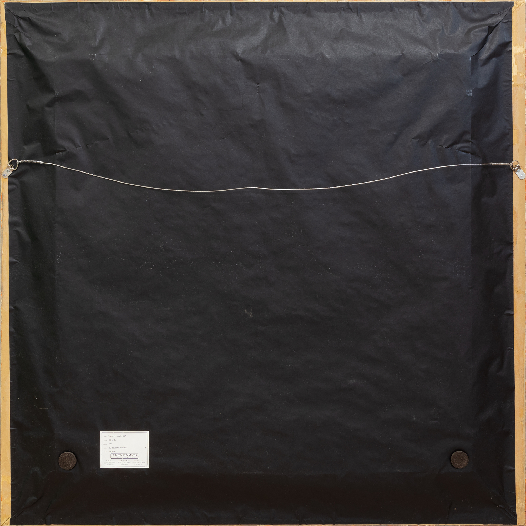 KIM DOUGLAS WIGGINS - Hacer Presente II KIM DOUGLAS WIGGINS - Hacer Presente II - oil on canvas - 35 1/2 x 35 1/2 in.