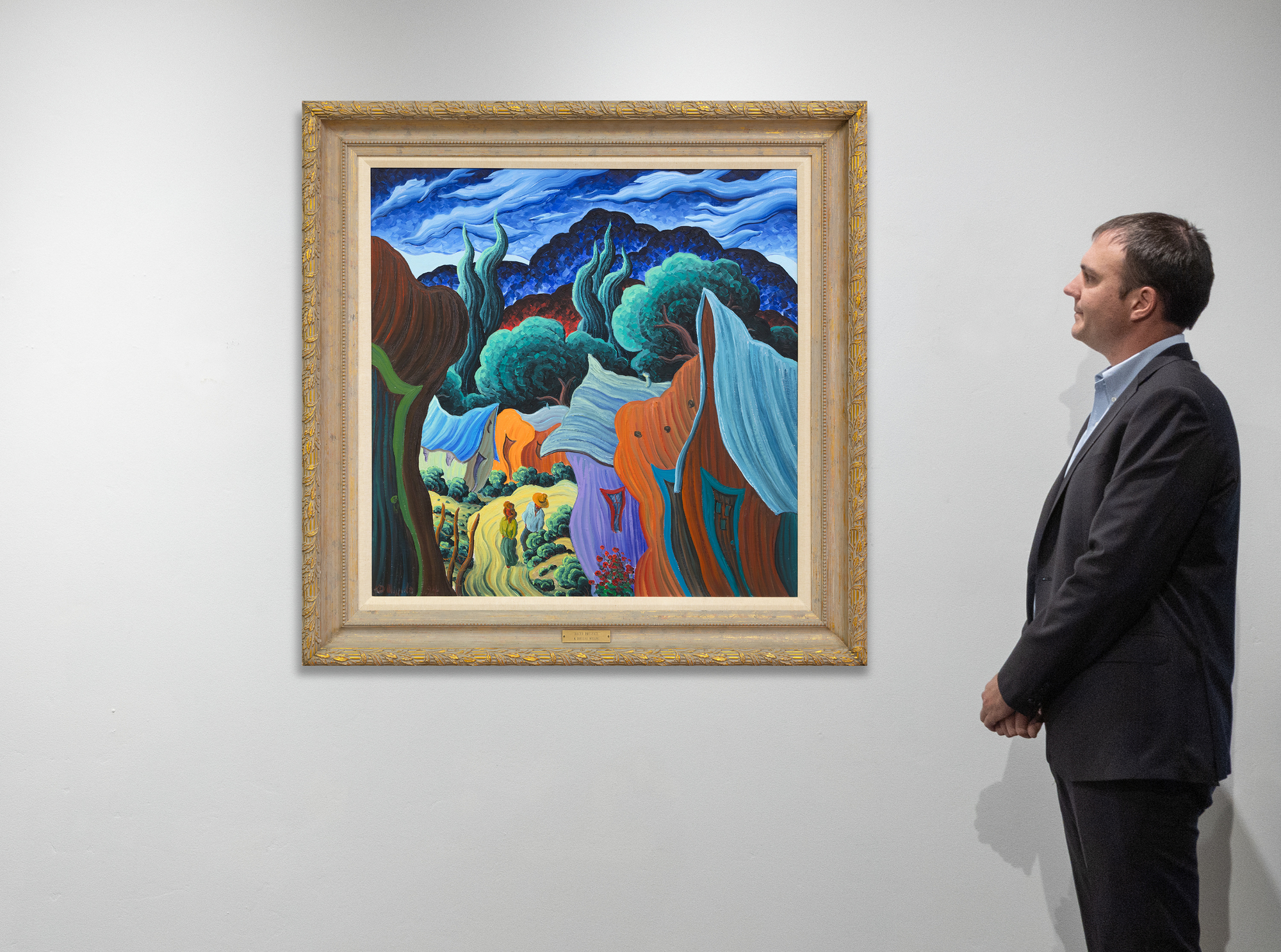 KIM DOUGLAS WIGGINS - Hacer Presente II KIM DOUGLAS WIGGINS - Hacer Presente II - oil on canvas - 35 1/2 x 35 1/2 in.