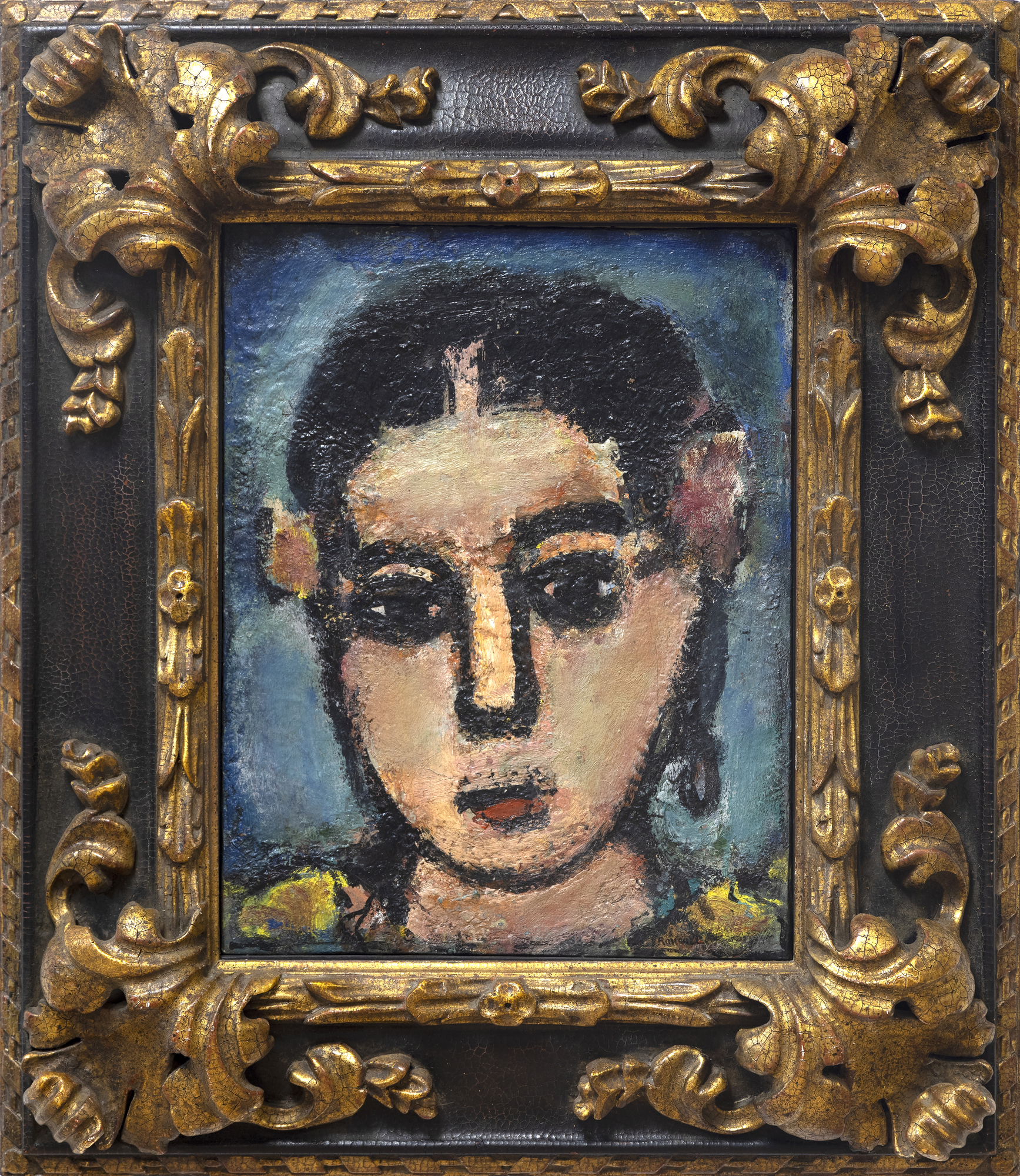 GEORGES ROUAULT - Carlotta - oil on canvas - 15 7/8 x 12 1/4 in.
