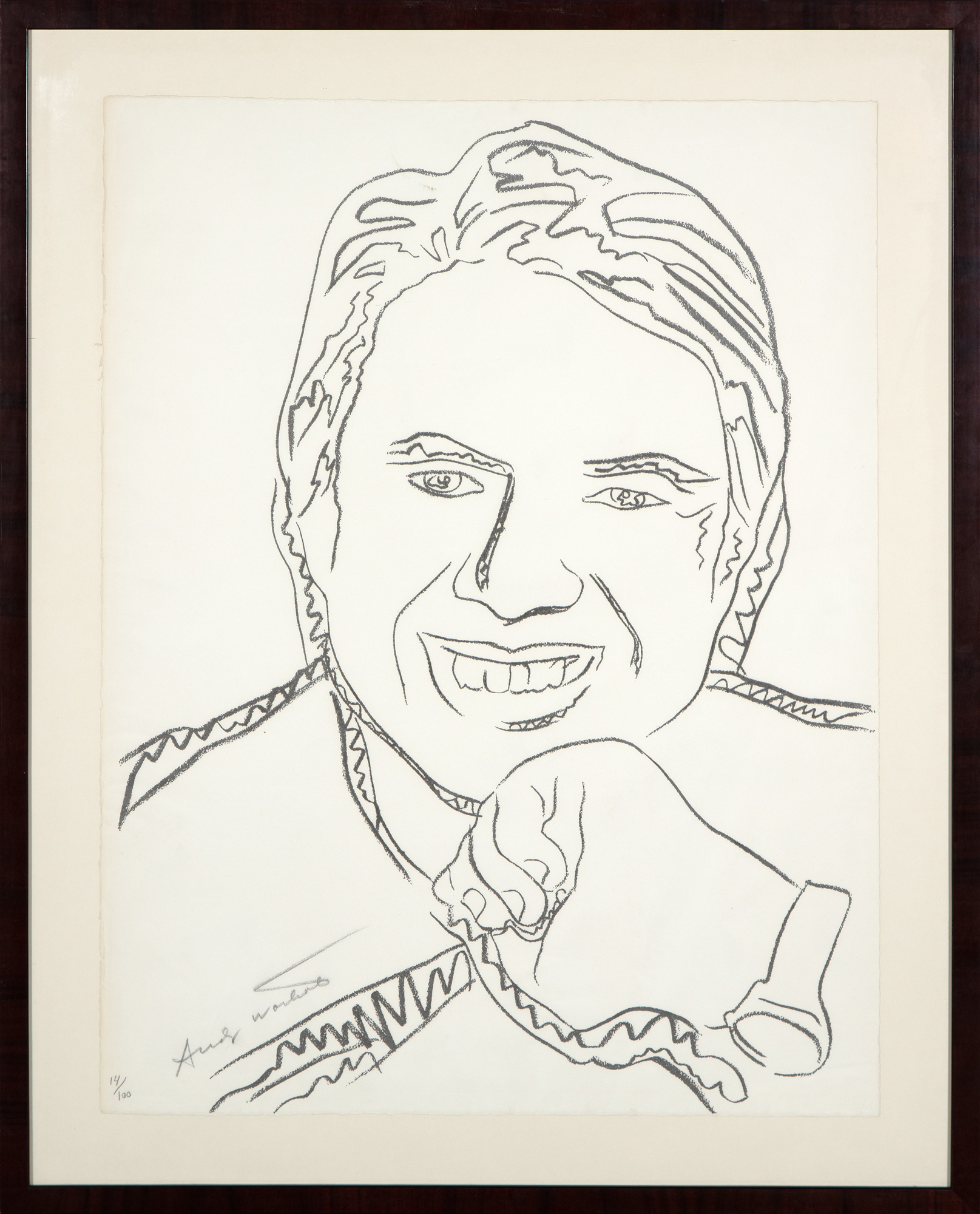 ANDY WARHOL - Jimmy Carter III ANDY WARHOL - Jimmy Carter III - screenprint on J. Green paper - 28 x 20 3/4 in.