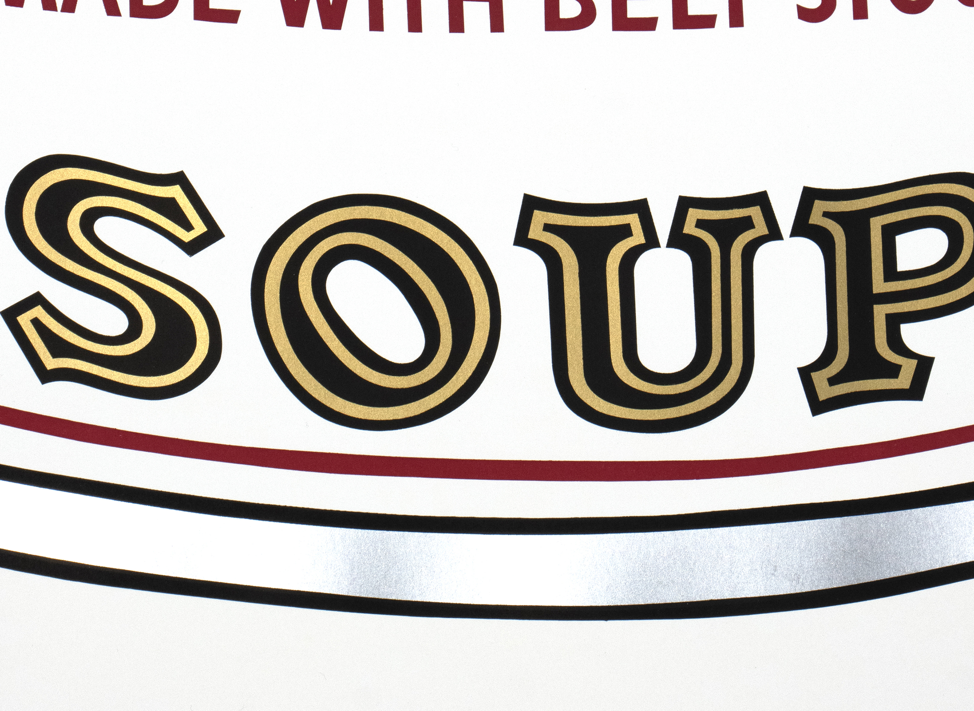 ANDY WARHOL - Campbell's Soup I: Vegetable Soup ANDY WARHOL - Campbell's Soup I: Vegetable Soup - screenprint on paper - 40 x 28 1/2 in.