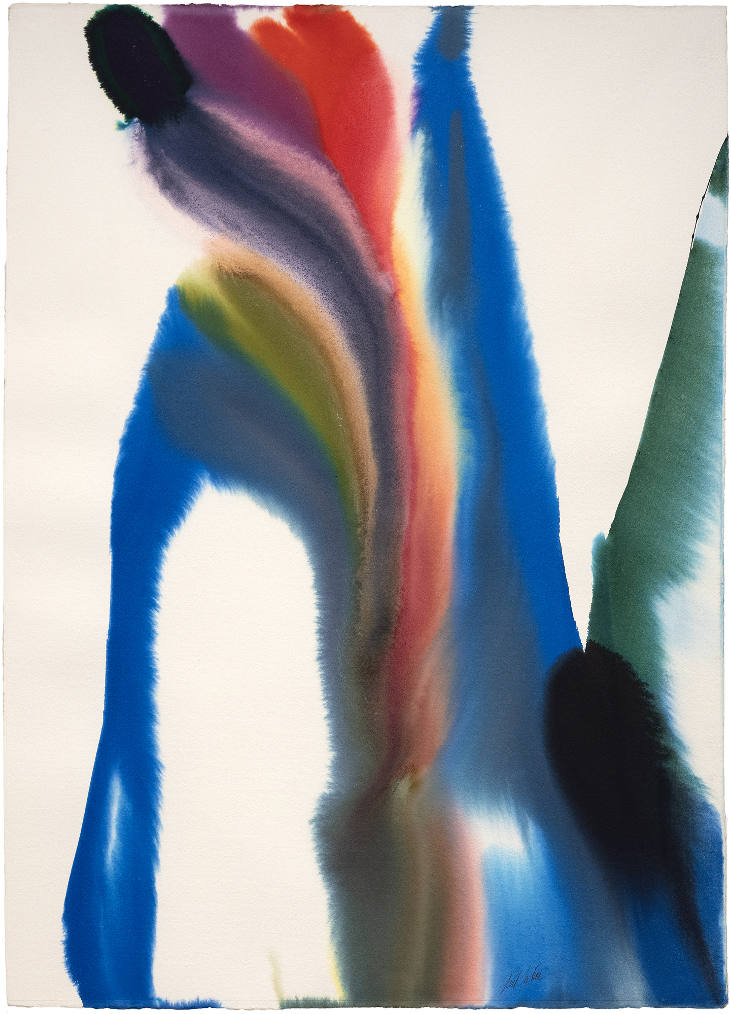 PAUL JENKINS - Phenomena Procession Falls PAUL JENKINS - Phenomena Procession Falls - aquarelle sur papier - 41 3/4 x 30 in.