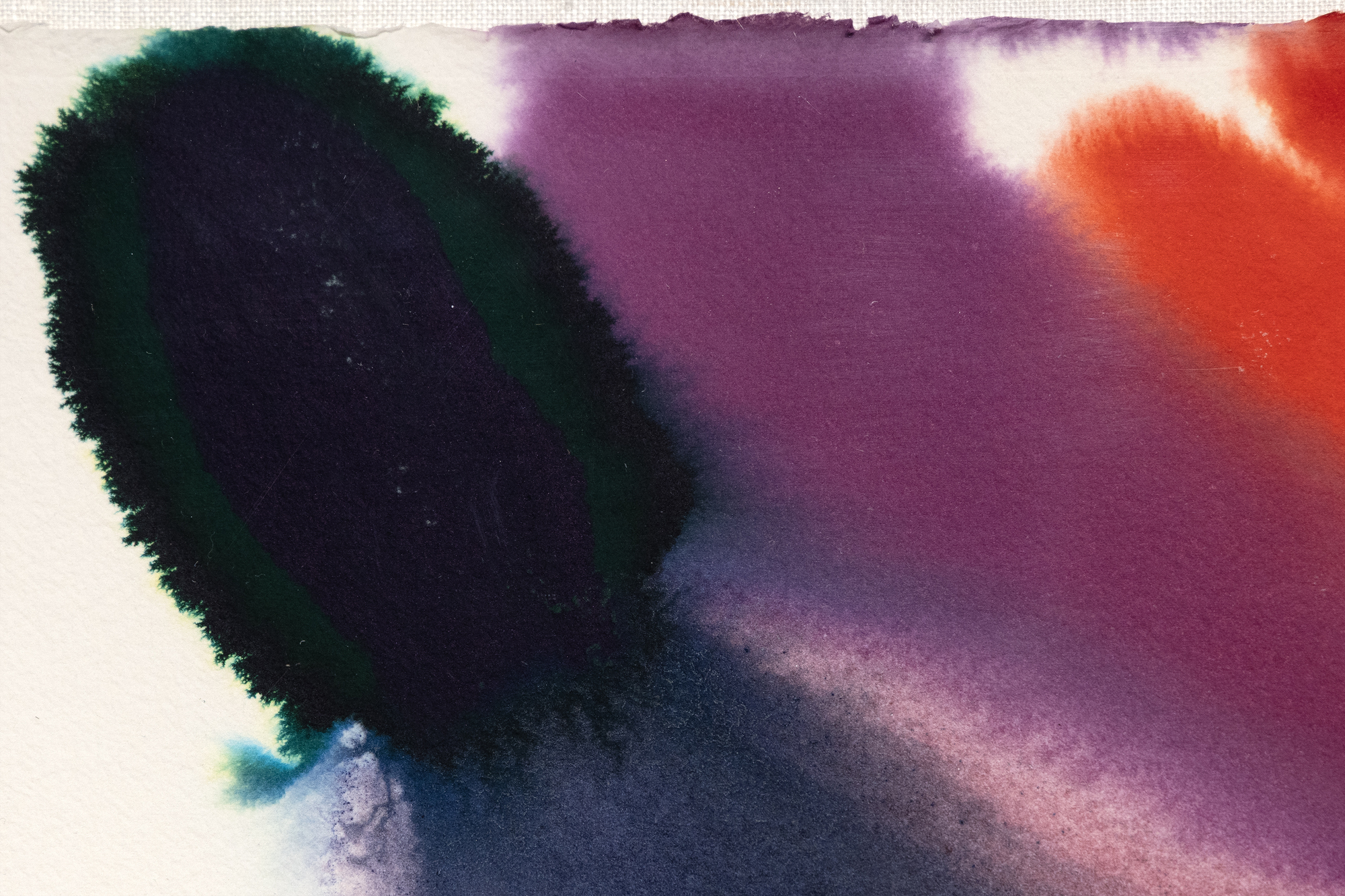 PAUL JENKINS - Phenomena Procession Falls PAUL JENKINS - Phenomena Procession Falls - aquarelle sur papier - 41 3/4 x 30 in.
