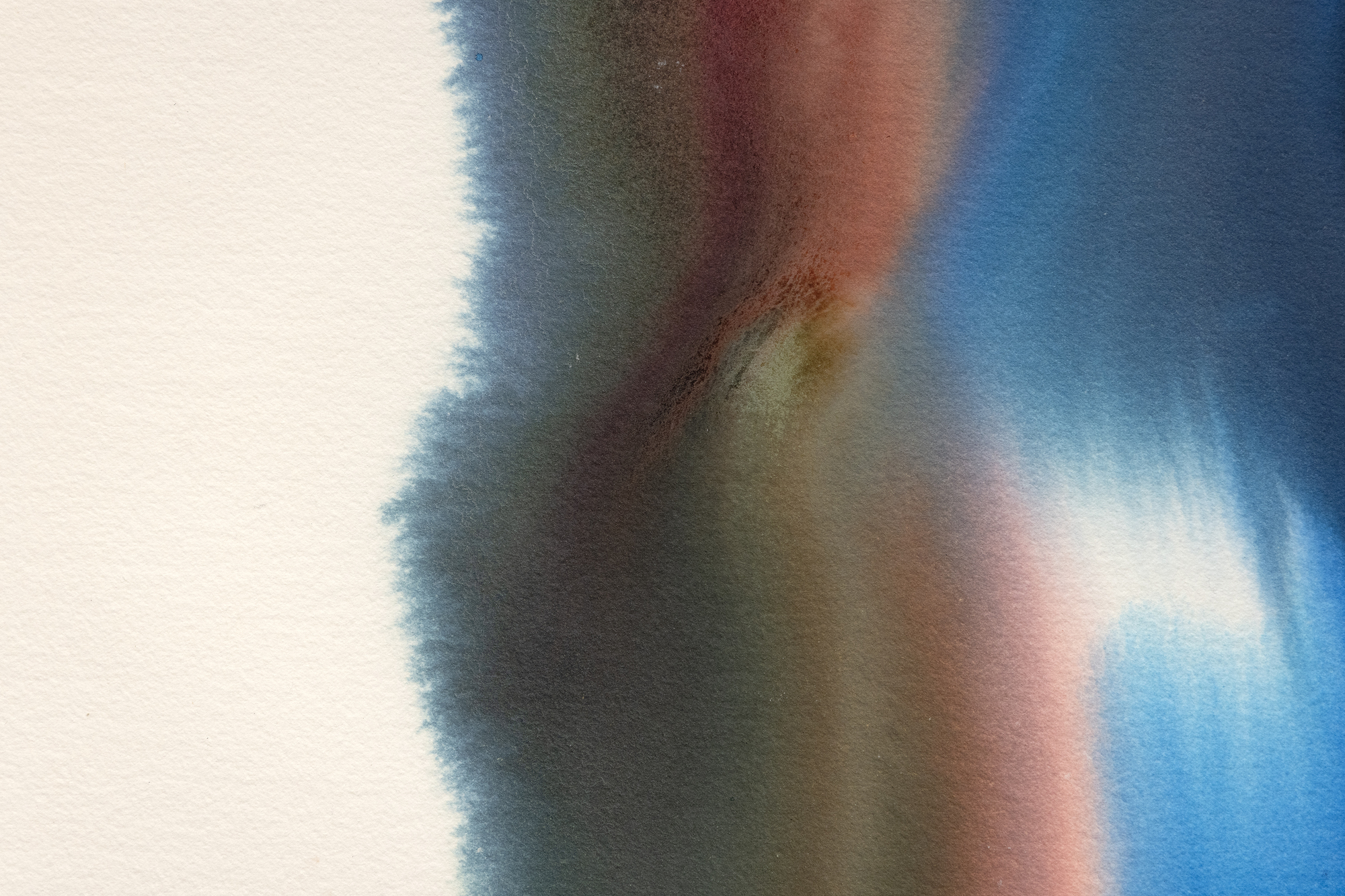 PAUL JENKINS - Phenomena Procession Falls PAUL JENKINS - Phenomena Procession Falls - aquarelle sur papier - 41 3/4 x 30 in.