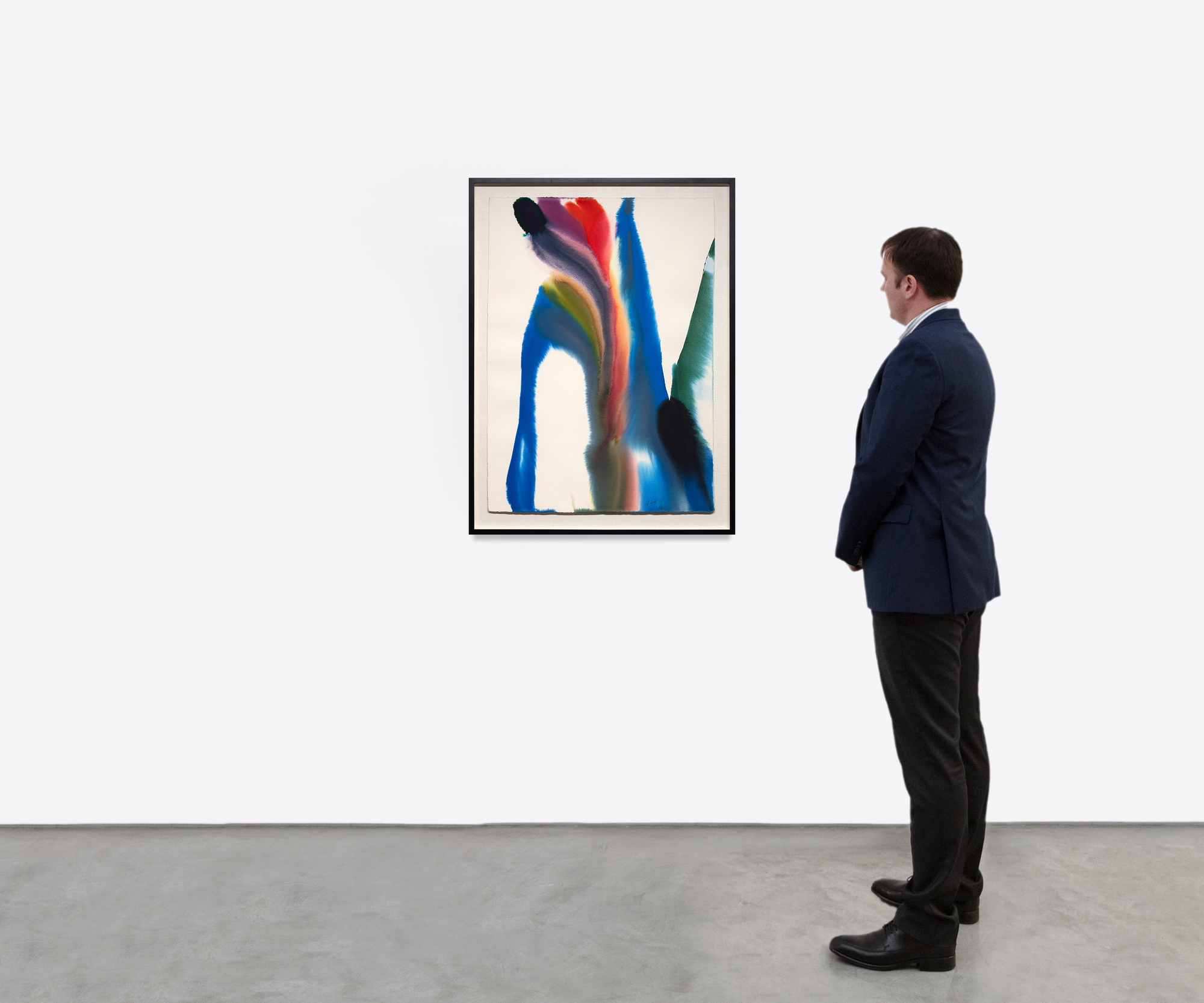 PAUL JENKINS - Phenomena Procession Falls PAUL JENKINS - Phenomena Procession Falls - aquarelle sur papier - 41 3/4 x 30 in.