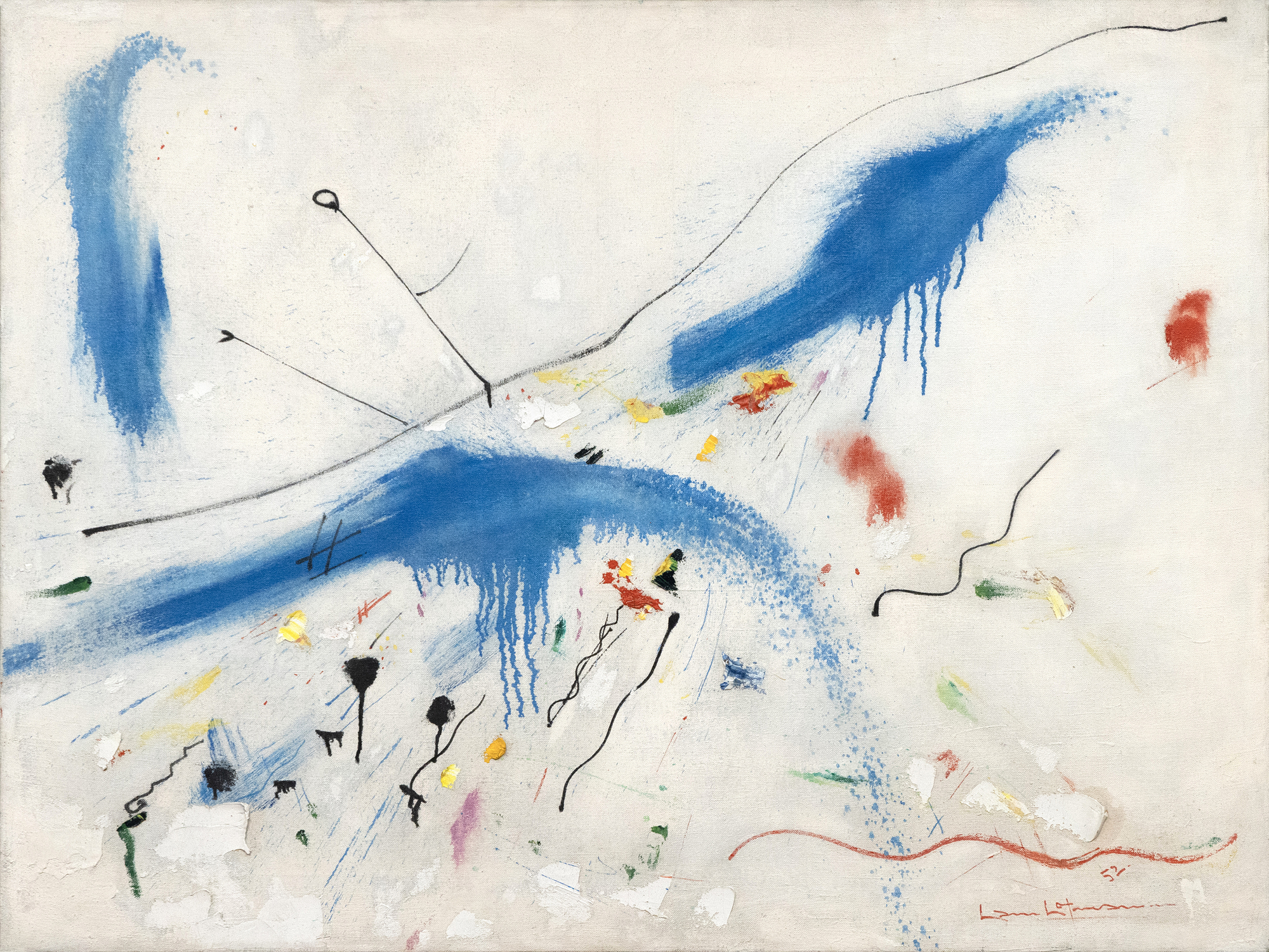 HANS HOFMANN - Song of Love HANS HOFMANN - Song of Love - キャンバスに油彩 - 36 1/4 x 48 1/4 in.
