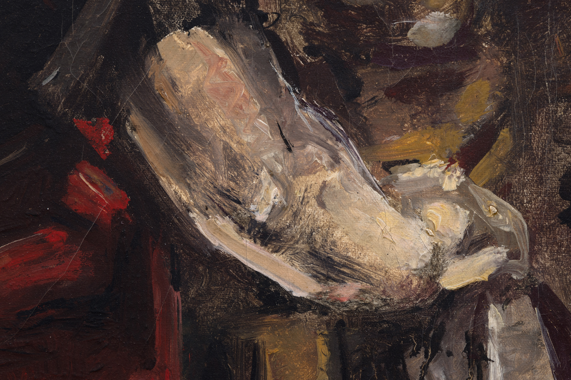 <div><font face=Aptos size=3 color=black>Born in 1881, the same year as fellow Spaniard Pablo Picasso, María Blanchard carved her distinct path within modernist art, blending Cubist influences with emotional depth. <em>"La Comida" </em>demonstrates Blanchard's evolution towards a more figurative style while retaining explicit Cubist references. This shift aligns her work with the “<em>Retour à l'ordre”</em> movement, a tendency many fellow artists embraced at the time. Thematically, “<em>La &nbsp;Comida</em>” recalls van Gogh's early works, particularly "<em>The Potato Eaters</em>" (1885), in both palette and subject matter. Like van Gogh, Blanchard draws attention to the simplicity of rural life, using muted tones of browns, reds, and ochres to convey the grounded, almost austere nature of the figures around the table.</font></div><br><br><div>&nbsp;</div><br><br><div><font face=Aptos size=3 color=black>Blanchard’s work after 1921 progressively bridged the gap between the rigid forms of early Cubism and a more emotive, personal representation of her subjects. Geometric rigors are present, but the scene's naturalistic light and volumetric composition echo Cézanne's influence. The sharp brushstrokes and angular figures evoke a sense of protection, reflecting Blanchard's intention to shield the inner spirit of her characters from the gaze of others. Yet, her sensitive portrayal invites viewers to connect emotionally with her work, engendering a sense of intimacy and quiet communion. Despite the somber palette, there is a subtle warmth, with the figures' inner spirit shielded from judgment, much like those in van Gogh's painting. Yet in synthesizing elements of Cubism, Blanchard added emotional complexity to the rural themes van Gogh explored, making her contribution distinct yet reflective of earlier artistic traditions.</font></div>