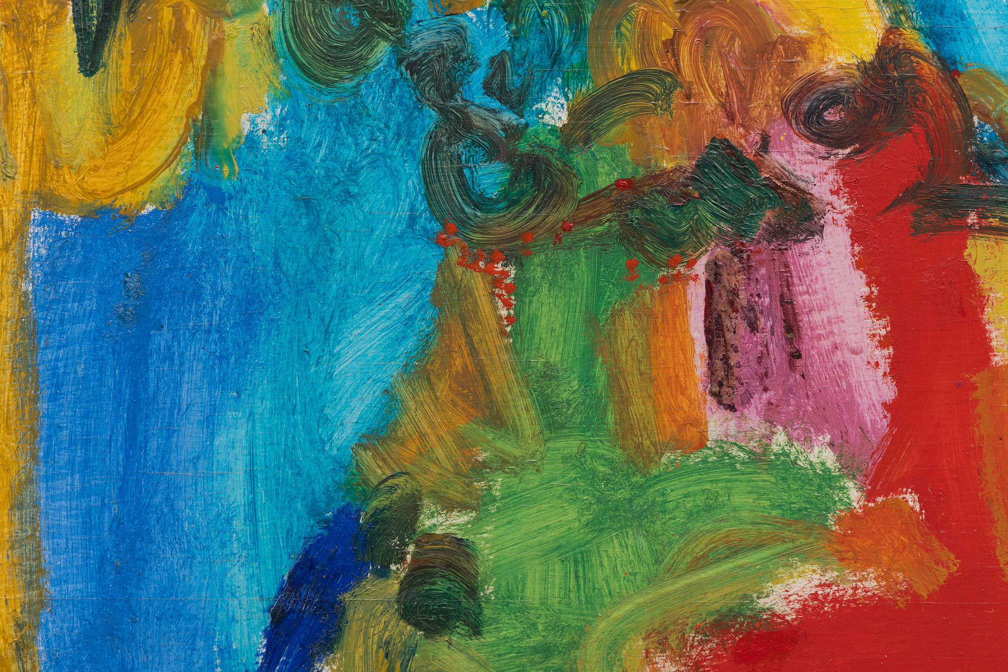 HANS HOFMANN - Landscape No. 108 <div><font face=Lato size=3 color=black>Any analysis of Hans Hofmann’s oeuvre is incomplete without considering his small landscapes, which occupied him between 1940 and 1944. These works capture a pivotal moment in his artistic evolution, transitioning from Matisse-inspired figurative still lifes, portraits, and interiors to the pure abstraction that would later define his career. “Landscape #108” exemplifies this shift. Its compressed composition and severe clustering of intense colors prefigure the artist’s mature works, channeling the same ferocious dynamism that is the hallmark of our appreciation for the artist. The Fauvist palette and electric strokes vibrate with energy, their interplay of light and dark creating a rhythmic tension that feels almost musical. While modest in scale, the painting’s boldness and dynamism hint at the daring risks Hofmann would later embrace in his larger abstractions. Rooted in Fauvism and resonant with Kandinsky’s early work, “Landscape #108” remains a robust testament to Hofmann’s evolving visual language during this transformative period.</font></div>