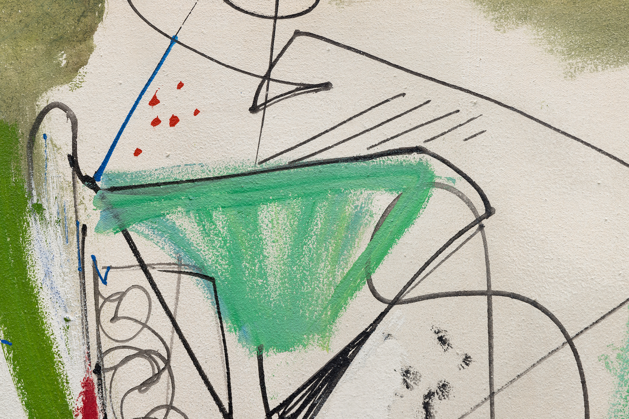 HANS HOFMANN - Fruit Bowl No. 1 <div><font face=Lato size=3 color=black>Hans Hofmann explored linearity and color with persistence during the late 1940s, creating a tension between Cubist structure and gestural abstraction. In this painting, <em>Fruit Bowl #1</em>, the linear impulse takes center stage, with dynamic black contours weaving and unspooling across the canvas, limning forms that merely hint at a still-life composition. Hofmann's approach is far from conventional; the traditional fruit bowl is fractured and reimagined into an abstract interplay of geometric and organic shapes. The addition of bright, flatly applied patches and demarcation of green, red, and yellow punctuates the composition, adding an energetic entropy and vitality. Hofmann's raw, alluring, yet slightly uncomfortable palette and gestural freedom elevate the piece beyond its Cubist origins, revealing an artist deeply engaged with the challenges of mid-20th-century abstraction. Hofmann's lines and color fields balance spontaneity with control, oscillating between chaos and structure.</font></div><br><br><div> </div><br><br><div><font face=Lato size=3 color=black><em>Fruit Bowl #1</em> reflects Hofmann's ongoing dialogue with earlier European modernists while pushing toward the freer instincts of American Abstract Expressionism. Often criticized as misaligned with the rising dominance of gestural abstraction, paintings from this period in Hofmann's career remain his own—vibrant, exploratory, and unapologetically personal.</font></div>