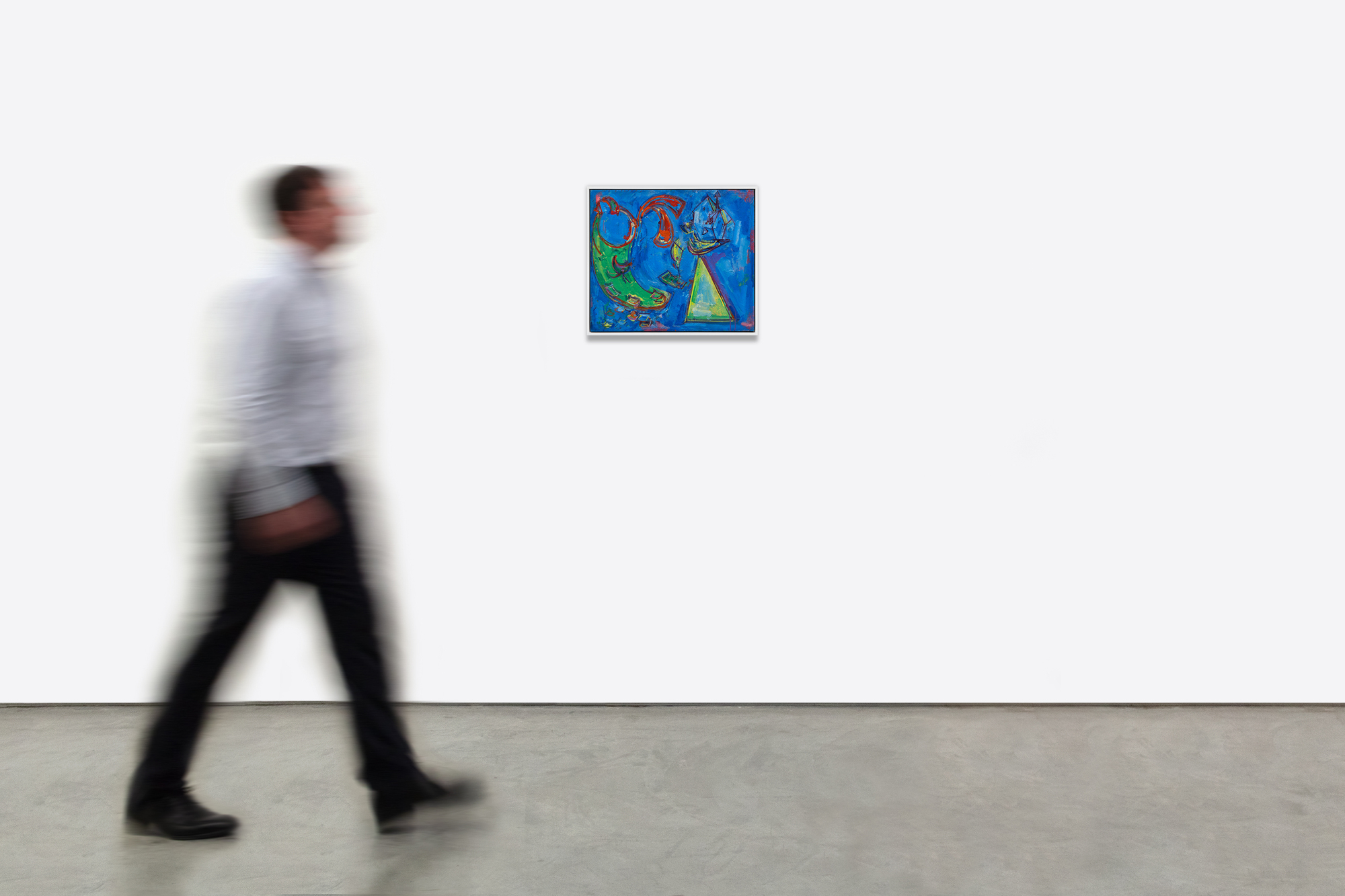 HANS HOFMANN - The Zoo <div><font face=Lato size=3 color=black>Hans Hofmann's <em>The Zoo</em> (1944) brims with playful energy, its abstract forms suggesting a whimsical exploration of animalistic shapes and gestures. Dominated by a vivid blue field punctuated by bold strokes of red, green, and yellow, the formal elements and composition provide a lively interplay of color. While the title invites the viewer to seek out zoo-like references, the forms are ambiguous yet evocative: sweeping red arcs might suggest the curve of a tail, while the triangular green shape evokes the profile of an enclosure or a cage. The painting captures not the literal essence of a zoo but the dynamism and movement one might associate with such a space.</font></div><br><br><div> </div><br><br><div><font face=Lato size=3 color=black>Heavily influenced by Surrealist automatism and the biomorphic forms of Joan Miró, the organic shapes and bold colors seem to pulse with life, blurring the boundary between abstraction and figuration. Yet, unlike Miró's delicate dreamscapes, Hofmann's brushwork carries a muscular energy, grounding the composition in his signature gestural style.</font></div><br><br><div><font face=Lato size=3 color=black><em>The Zoo</em> reflects Hofmann's ability to balance spontaneity with deliberate compositional choices. The result is a vibrant, joy-filled work that celebrates the world's visual complexity and the boundless creative freedom of abstraction during this pivotal phase of his career.</font></div>
