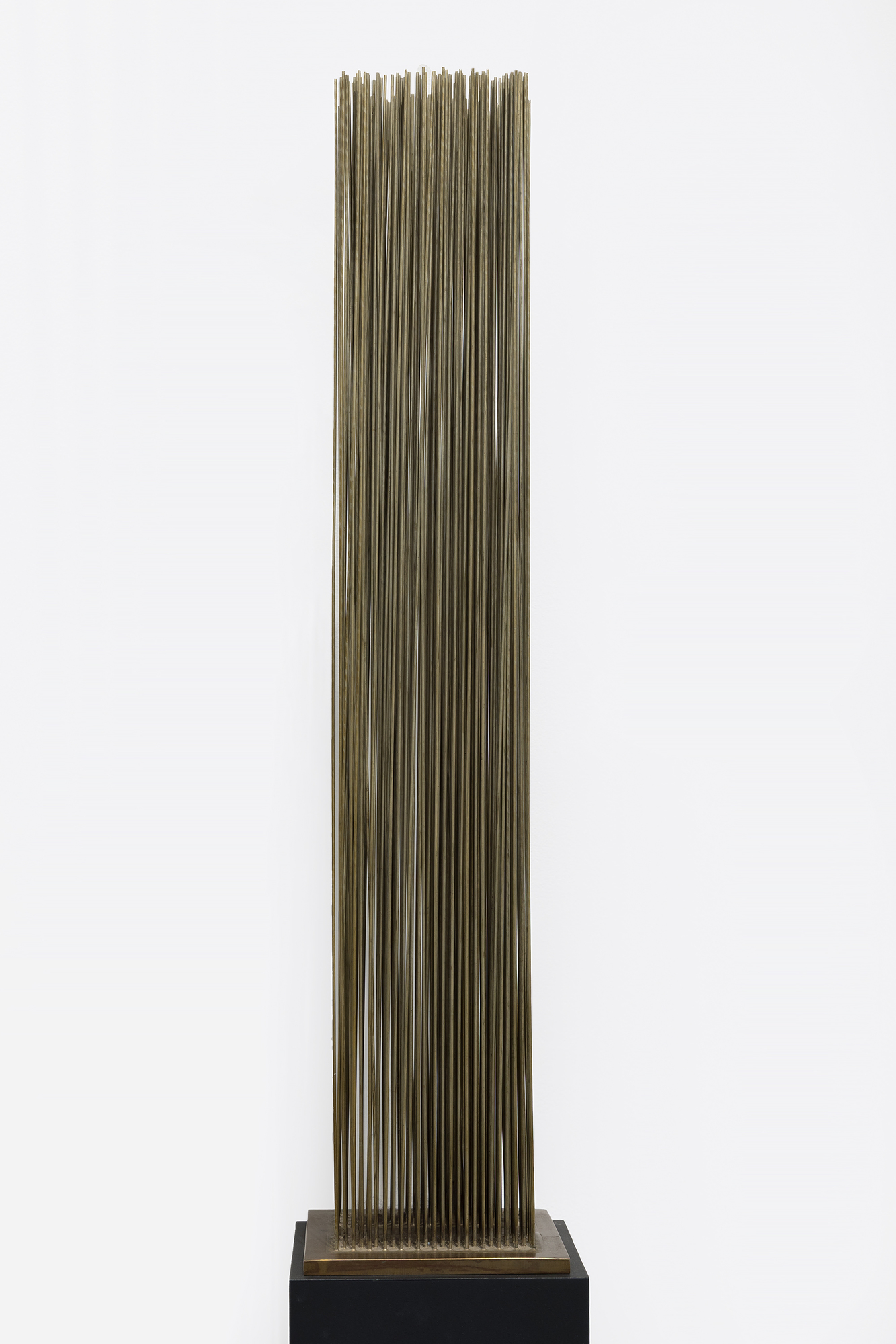 HARRY BERTOIA - Untitled (Sounding Sculpture) HARRY BERTOIA - Untitled (Sounding Sculpture) - beryllium copper and bronze with wood base - 36 1/2 x 8 x 8 in.
