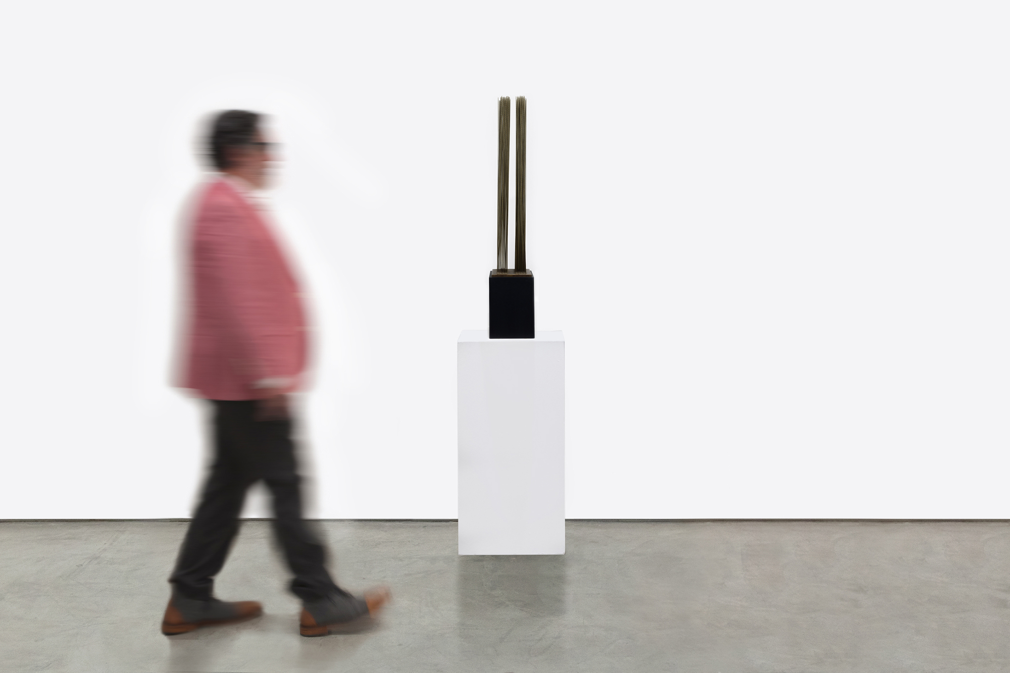HARRY BERTOIA - Untitled (Sounding Sculpture) HARRY BERTOIA - Untitled (Sounding Sculpture) - beryllium copper and bronze with wood base - 36 1/2 x 8 x 8 in.