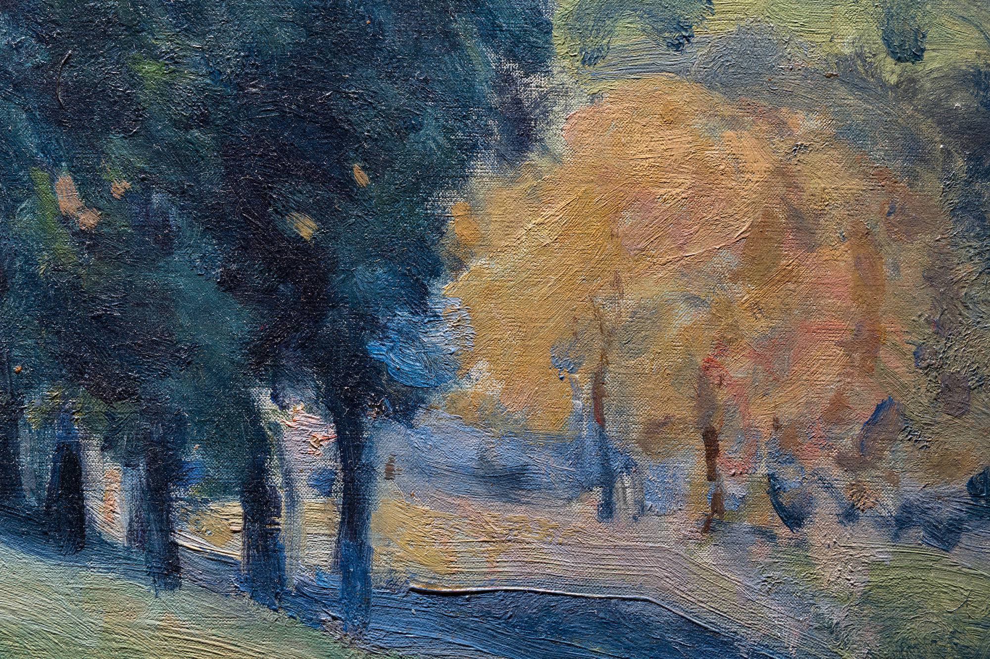 <div>Alfred Sisley’s Cavalier en lisière de forêt (Horseman on the Edge of the Forest), from 1875, is a luminous painting depicting a tranquil road near Marly-le-Roi, where Sisley found creative renewal after moving from Paris’s Batignolles quarter. This work, included in the 2021 catalogue raisonné of the work of Alfred Sisley prepared by Francois Daulte with Galerie Brame &amp; Lorenceau and the Comité Alfred Sisley as no.196, showcases his unrivaled commitment to plein-air painting, even compared to Impressionist peers like Monet and Pissarro. Likely executed entirely outdoors, it captures the immediacy of a summer morning with feathery brushstrokes of muted greens, ochres, and blues, rendering a path winding into a forest, a lone horseman, and two figures—one with a parasol. </div><br><br><div>&nbsp;</div><br><br><div>Sisley’s move to Marly-le-Roi, driven by a love for greenery and the need to support his young family amid financial strain post-Franco-Prussian War, shaped this work. Painted after the 1874 Impressionist exhibition’s disappointing sales, it reflects resilience. The diffused light and geometric composition—path and trees anchoring a vast sky—evoke the region’s gentle haze. Camille Pissarro, a close colleague, hailed Sisley as “a great and beautiful artist, in my opinion he is a master equal to the greatest” (Pissarro, quoted in C. Lloyd, ‘Alfred Sisley and the Purity of Vision’, pp. 5-33, M. Stevens (ed.), Alfred Sisley, exh. cat., New Haven and London, 1992, p. 8). The 2021 Brame and Lorenceau catalogue notes 360 of Sisley’s 1,013 oil paintings reside in museums, affirming his legacy. </div><br><br><div>&nbsp;</div><br><br><div>This concise yet evocative piece offers collectors a rare glimpse into Sisley’s mastery, blending nature’s beauty with Impressionist innovation. </div>