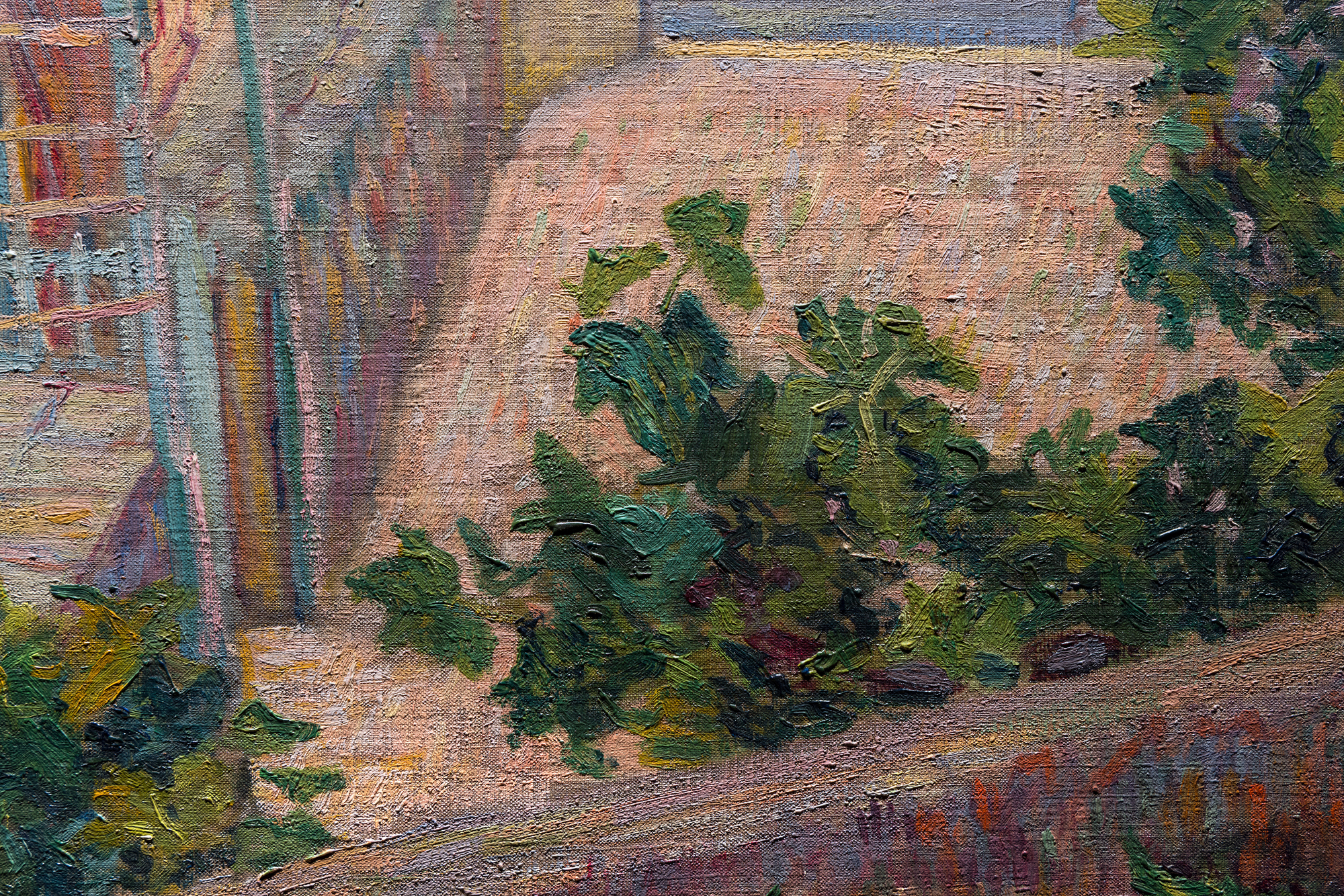 <div><font face=Lato size=3 color=black>Paul Signac’s <em>Saint-Briac. D’une fenêtre</em> (1885) captures the quiet beauty of the Breton landscape at a pivotal moment in the artist’s evolution from Impressionism to Neo-Impressionism. Painted during one of his frequent stays in Saint-Briac-sur-Mer, a coastal village in Brittany, this work reflects Signac’s early fascination with the play of light, color, and atmosphere before his full embrace of </font><font<br>face=HelveticaNeue size=3 color="#191919">Pointilist </font><font face=Lato<br>size=3 color=black>technique. The composition, framed as if viewed from a window, balances structured geometry with painterly spontaneity, suggesting the artist’s growing concern with order and harmony in nature.</font></div><br><br><div>&nbsp;</div><br><br><div><font face=Lato size=3 color=black>The work once belonged to the French composer and conductor Jules Rivière and has been discussed in major art historical texts, including <em>Connaissance des Arts</em> (1956), Sophie Monneret’s <em>L’Impressionisme et son époque</em> (1980), and Françoise Cachin’s <em>Signac: Catalogue raisonné de l’oeuvre peint</em> (2000), where it is illustrated as entry no. 102. Comparable examples from the same Saint-Briac series are housed in the Metropolitan Museum of Art, the Art Institute of Chicago, and the Carnegie Museum of Art. Collectively, these works reveal Signac’s transition toward the structured luminosity that would soon define Neo-Impressionism and secure his place among the leading innovators of modern painting.</font></div>