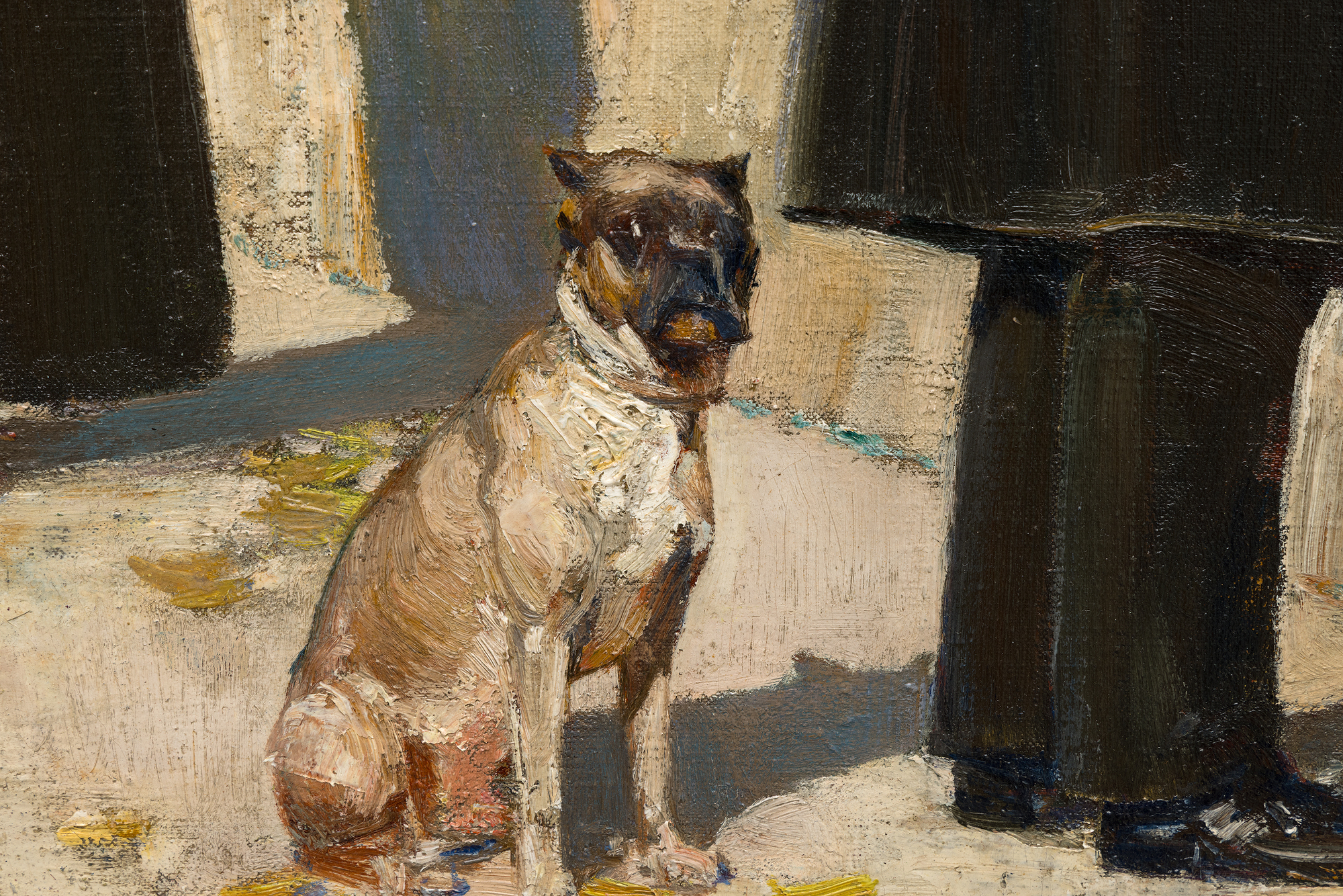 <div><font face=Lato size=3 color=black><em>Booksellers by the Seine</em> (1888) emerges from a pivotal moment in Childe Hassam’s early career, created during his period of study in Paris when he was absorbing the influence of the French Impressionists while already demonstrating the skill of an accomplished academic painter. In this finely observed scene along the banks of the Seine, Hassam turns his attention to everyday urban life, depicting Parisians as they browse the open air bookstalls that have lined the river for generations.</font></div><br><br><div>&nbsp;</div><br><br><div><font face=Lato size=3 color=black>The painting reflects Hassam’s gift for portraying people interacting naturally with their surroundings, a hallmark of his finest works. Here he captures not only the activity of the booksellers but also the shifting atmosphere of the city itself, conveyed through soft dabs of paint that suggest autumn leaves floating gently through the air and settling along the foreground. This delicate blending of human presence, weather, and light reveals Hassam’s deep interest in the transient beauty of urban life and marks <em>Booksellers by the Seine</em> as an evocative example from an essential period in his artistic development.</font></div>