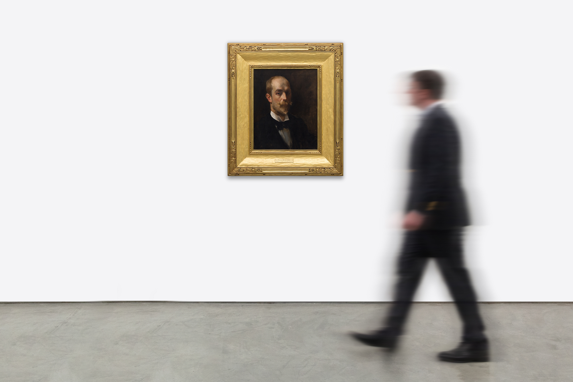 ウィリアム・メリット・チェイス - 画家アルバート・ベック・ウェンツェルの肖像 - 油彩・キャンバス - 20×16インチ