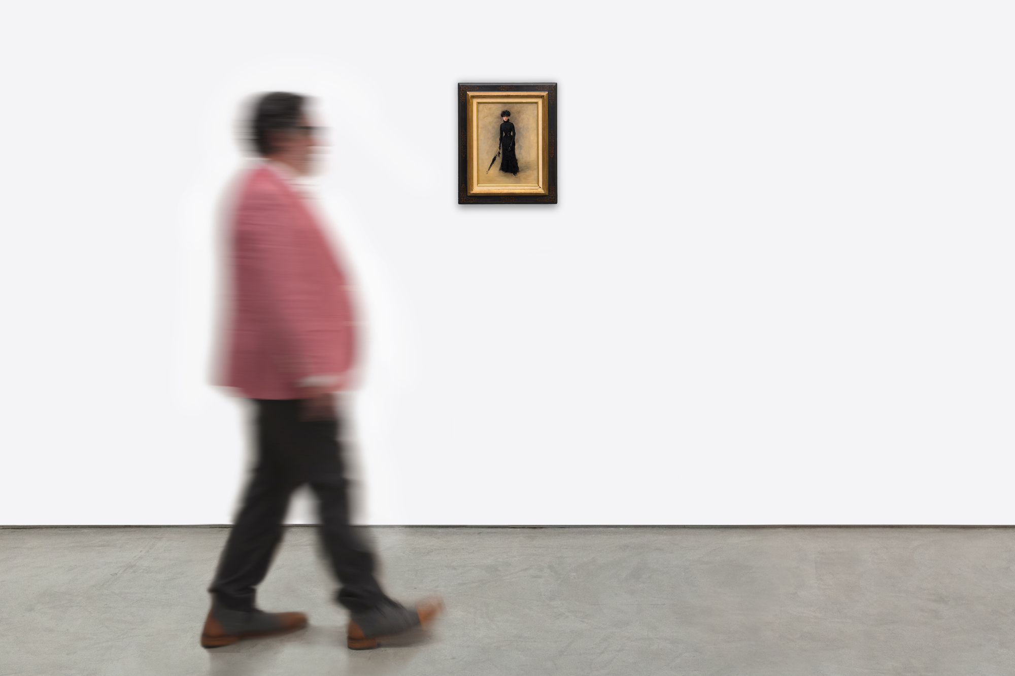 JEAN BERAUD - La Parisienne - שמן על בד - 13 3/4 x 9 5/8 אינץ'.