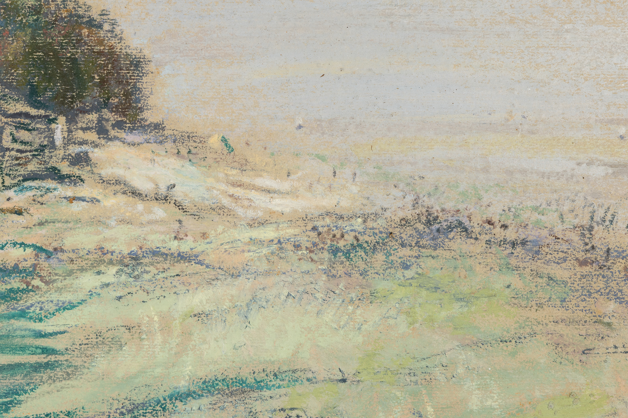 ז'אן-פרנסואה רפאלי - נוף - פסטל על קרטון - 17 5/8 x 23 1/2 אינץ'.