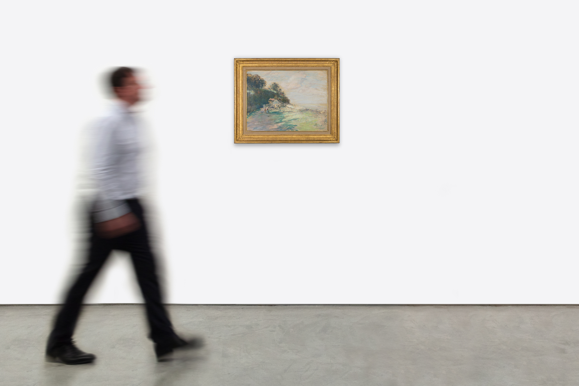 ז'אן-פרנסואה רפאלי - נוף - פסטל על קרטון - 17 5/8 x 23 1/2 אינץ'.