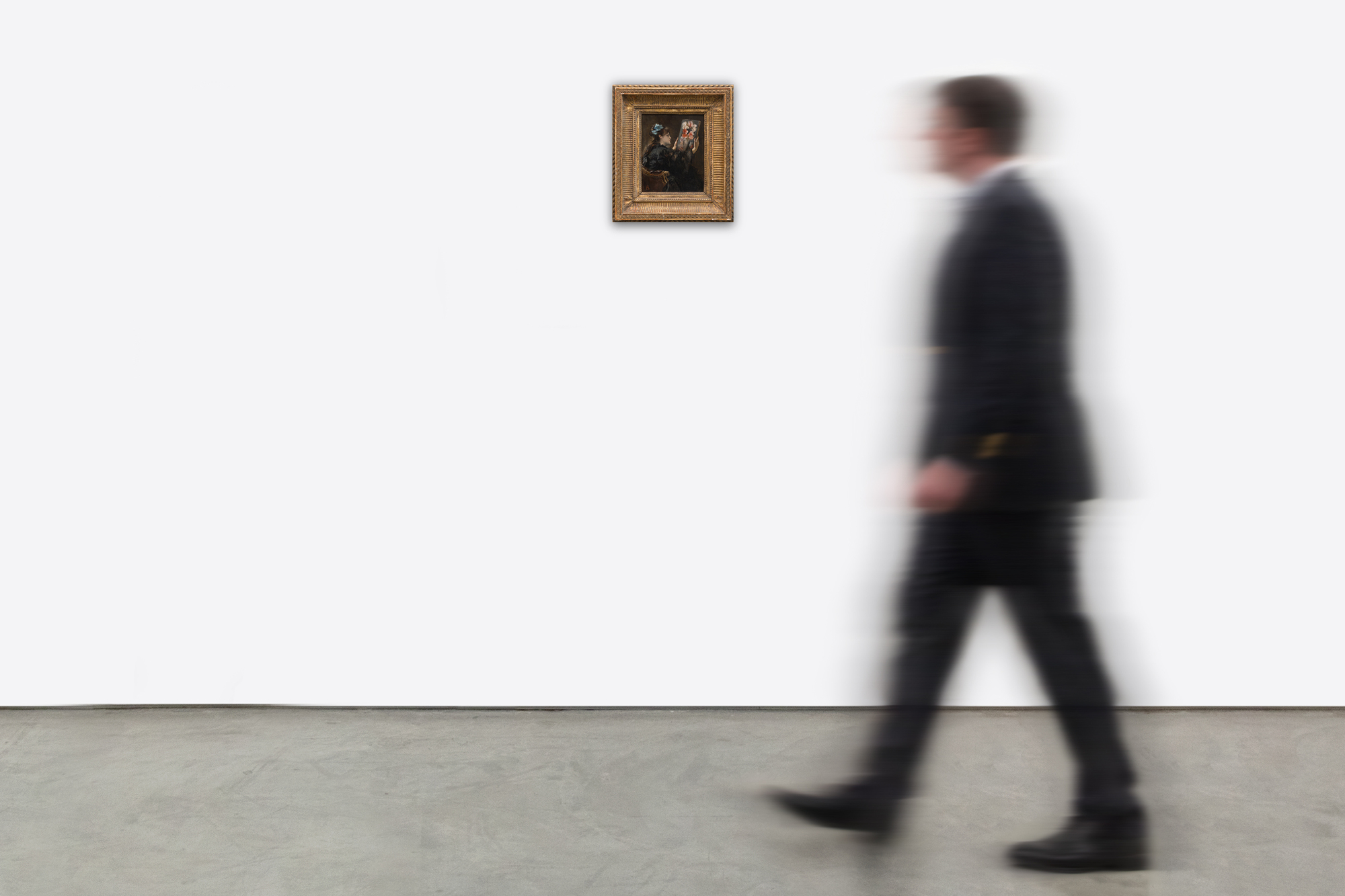 アルフレッド・スティーブンス - 鑑識家 - 油彩・板 - 8 7/8 x 6 7/8 インチ