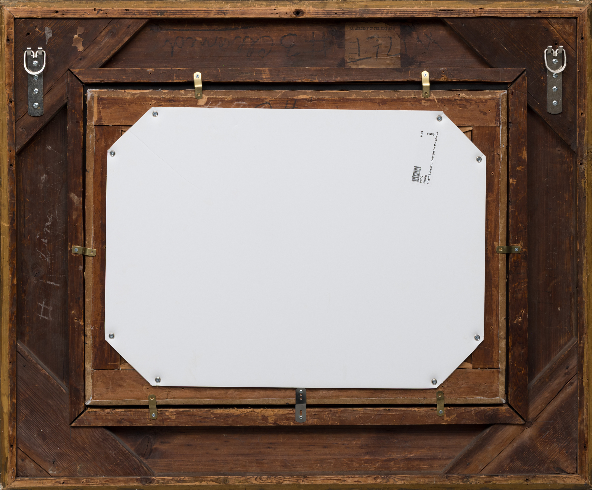 <div>"Twilight on the San Joaquin" (c. 1873) is a luminous oil painting that exemplifies Albert Bierstadt’s mature engagement with the American landscape and his mastery of light effects. Executed in a refined Luminist style, the work emphasizes a tranquil, glowing atmosphere achieved through meticulous detail, subtle tonal transitions, and a carefully controlled palette. The fading light of dusk settles gently over the scene, transforming the San Joaquin River into a reflective plane that anchors the composition and enhances its meditative stillness. </div><br><br><div>&nbsp;</div><br><br><div>The San Joaquin River, which flows through California’s Central Valley before joining the Sacramento River at the Sacramento–San Joaquin Delta, was a subject well suited to Bierstadt’s interest in expansive yet serene vistas. In this painting, the river becomes a conduit for light, capturing the delicate interplay between sky and water at twilight. The result is a harmonious balance between natural grandeur and intimate observation. </div><br><br><div>&nbsp;</div><br><br><div>Bierstadt was a prominent painter associated with the Hudson River School, known for his large, gleaming depictions of the American West. His portrayals of beauty and plenty helped shape the popular image of the West and reassured Americans, still grappling with the aftermath of the Civil War, that their young democracy possessed a grandeur comparable to Europe and would endure. Between 1871 and 1873, Bierstadt lived in California, maintaining a studio in San Francisco, and traveled extensively through the region, producing works that capture its vastness and unique beauty. </div><br><br><div>&nbsp;</div><br><br><div>A closely related twilight scene, "Owens Valley, California" (c. 1872) is in the collection of the McMullen Museum of Art, Boston College. Twilight on the San Joaquin will be included in the forthcoming Albert Bierstadt catalogue raisonné database directed by Melissa Webster Speidel, President of the Bierstadt Foundation. </div>