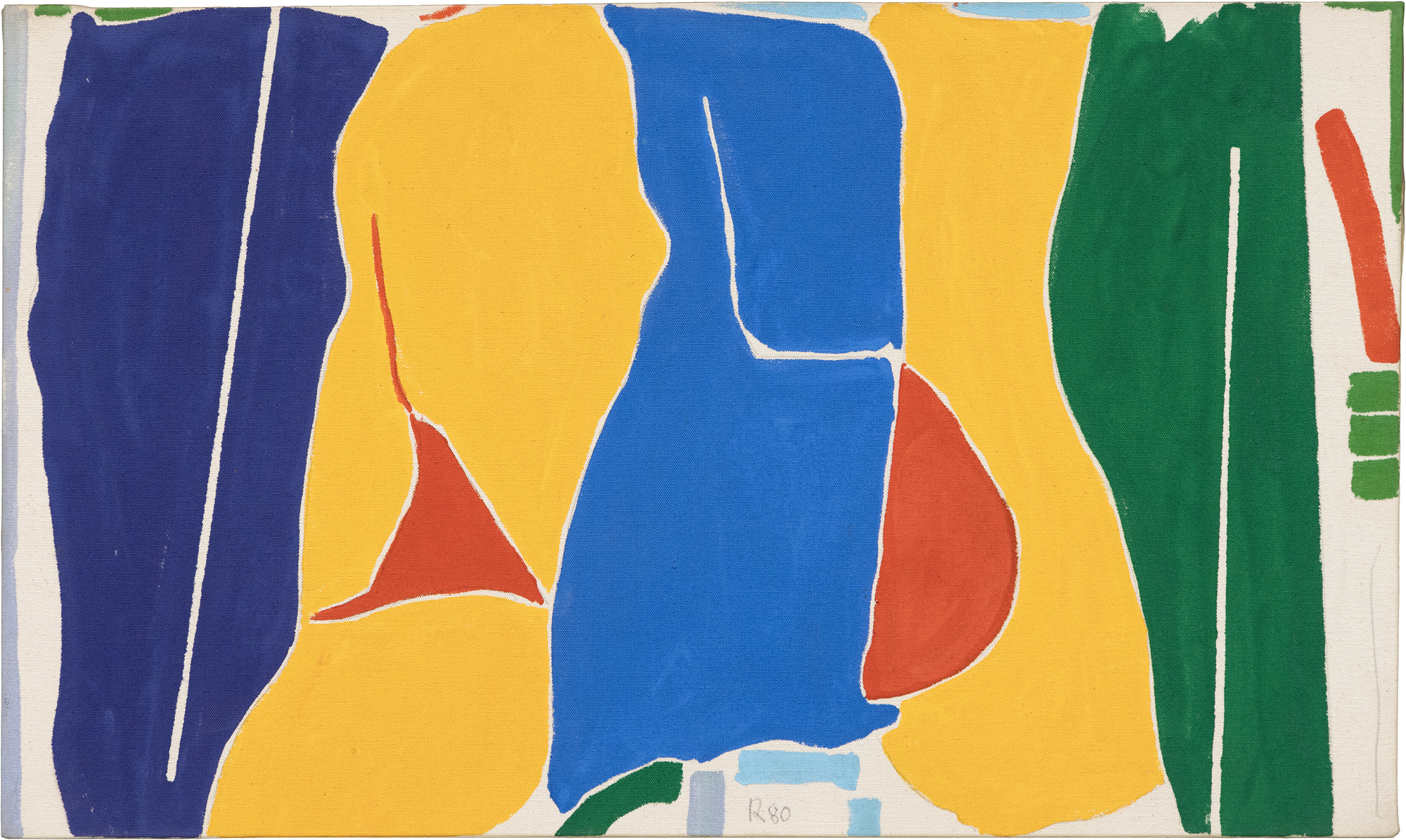 JACK ROTH - Untitled جاك روث - بدون عنوان - أكريليك على قماش - 18 × 30 1/8 بوصة.