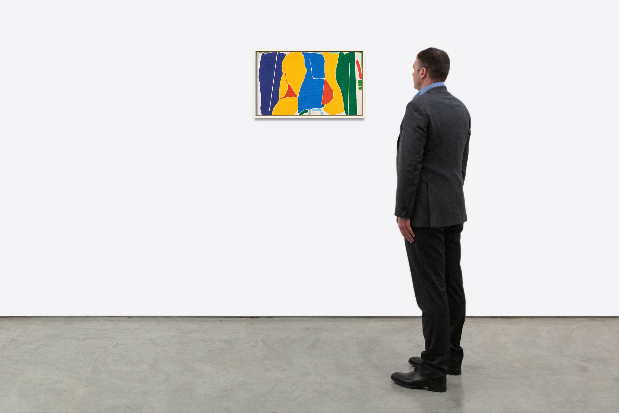 JACK ROTH - Untitled جاك روث - بدون عنوان - أكريليك على قماش - 18 × 30 1/8 بوصة.