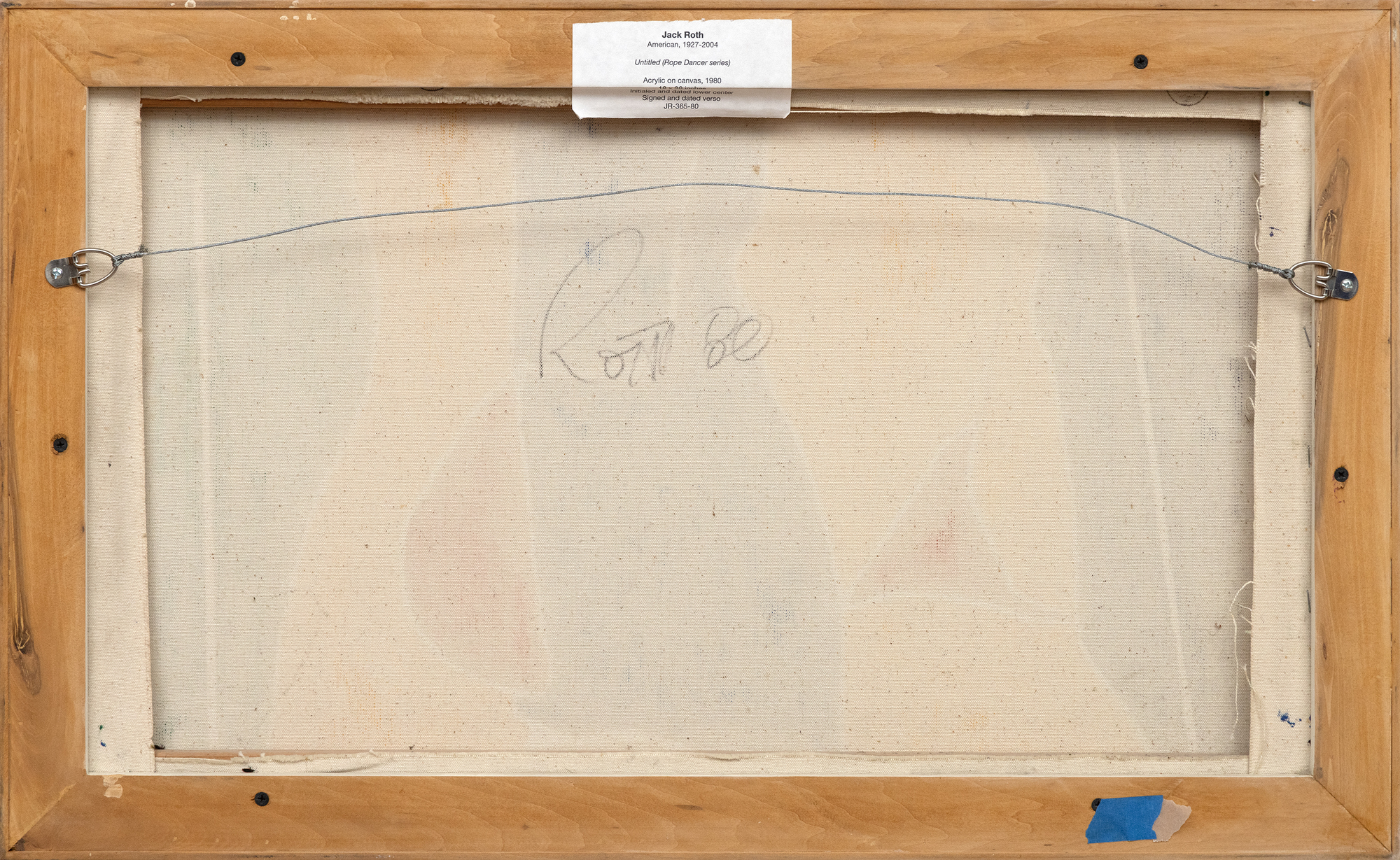 JACK ROTH - Untitled جاك روث - بدون عنوان - أكريليك على قماش - 18 × 30 1/8 بوصة.