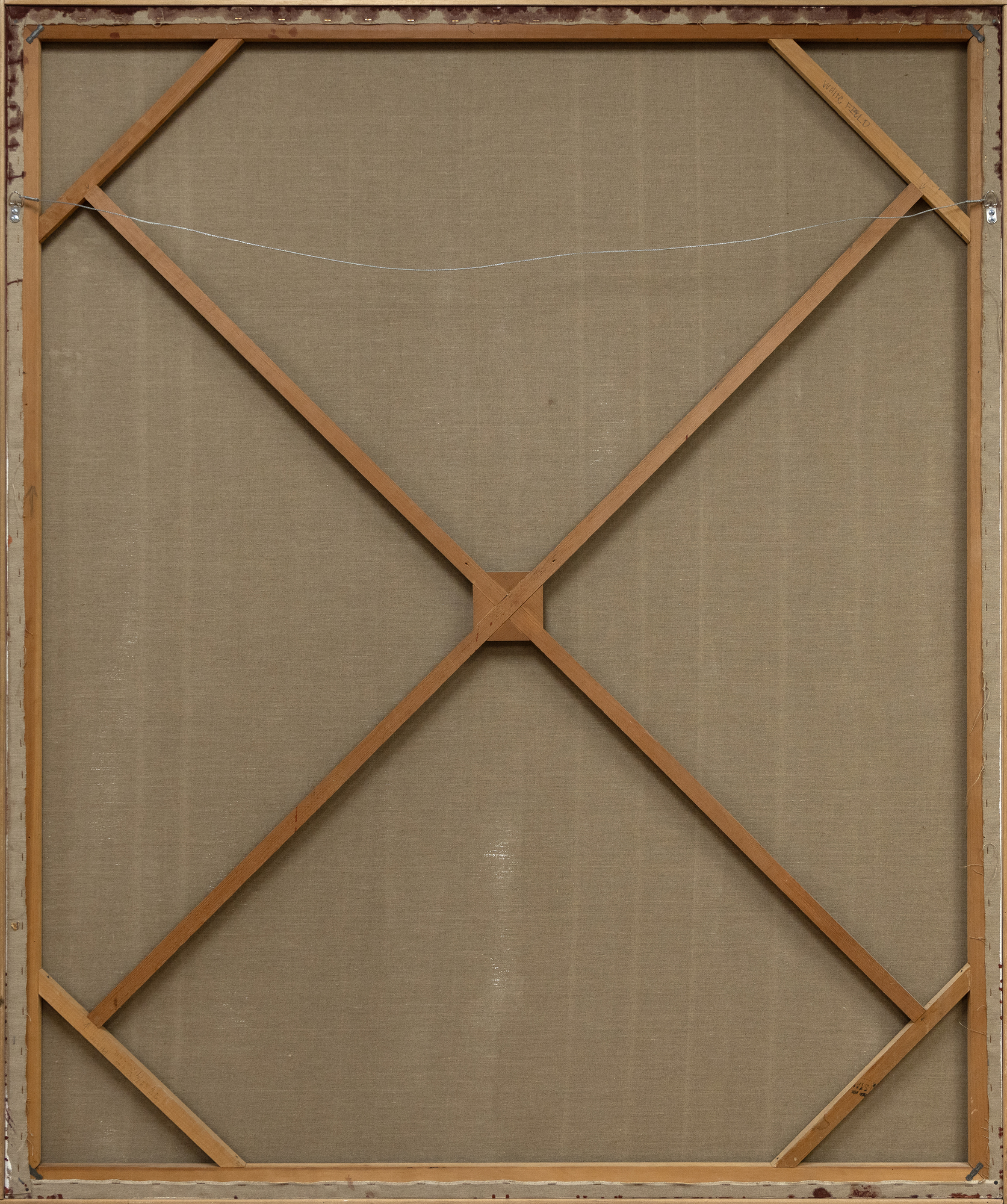 CARL MORRIS - White Field - acrílico sobre lienzo - 75 x 63 in.