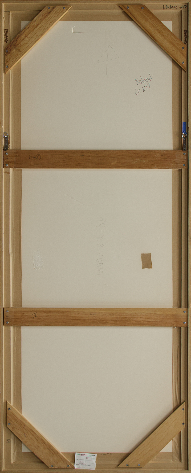 KENNETH NOLAND - Winds 82-08 كينيث نولو-الرياح 82-08-رسمت النمط الأحادي علي الورق المصنوع يدويا-86 × 32 في.