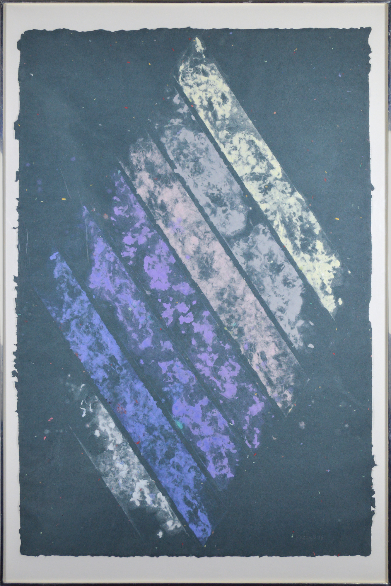 KENNETH NOLAND - Diagonal Stripe VI-21 KENNETH NOLAND - Diagonal Stripe VI-21 - handmade paper - 48 x 33 1/2 in.