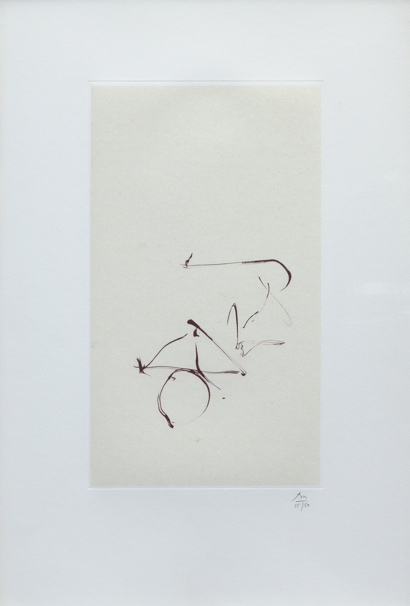 ROBERT MOTHERWELL - Return, from the Three Poems by Octavio Paz ROBERT MOTHERWELL - Return, from the Three Poems by Octavio Paz - lithograph on handmade Japanese Ganpi - 28 1/4 x 10 5/8 in.