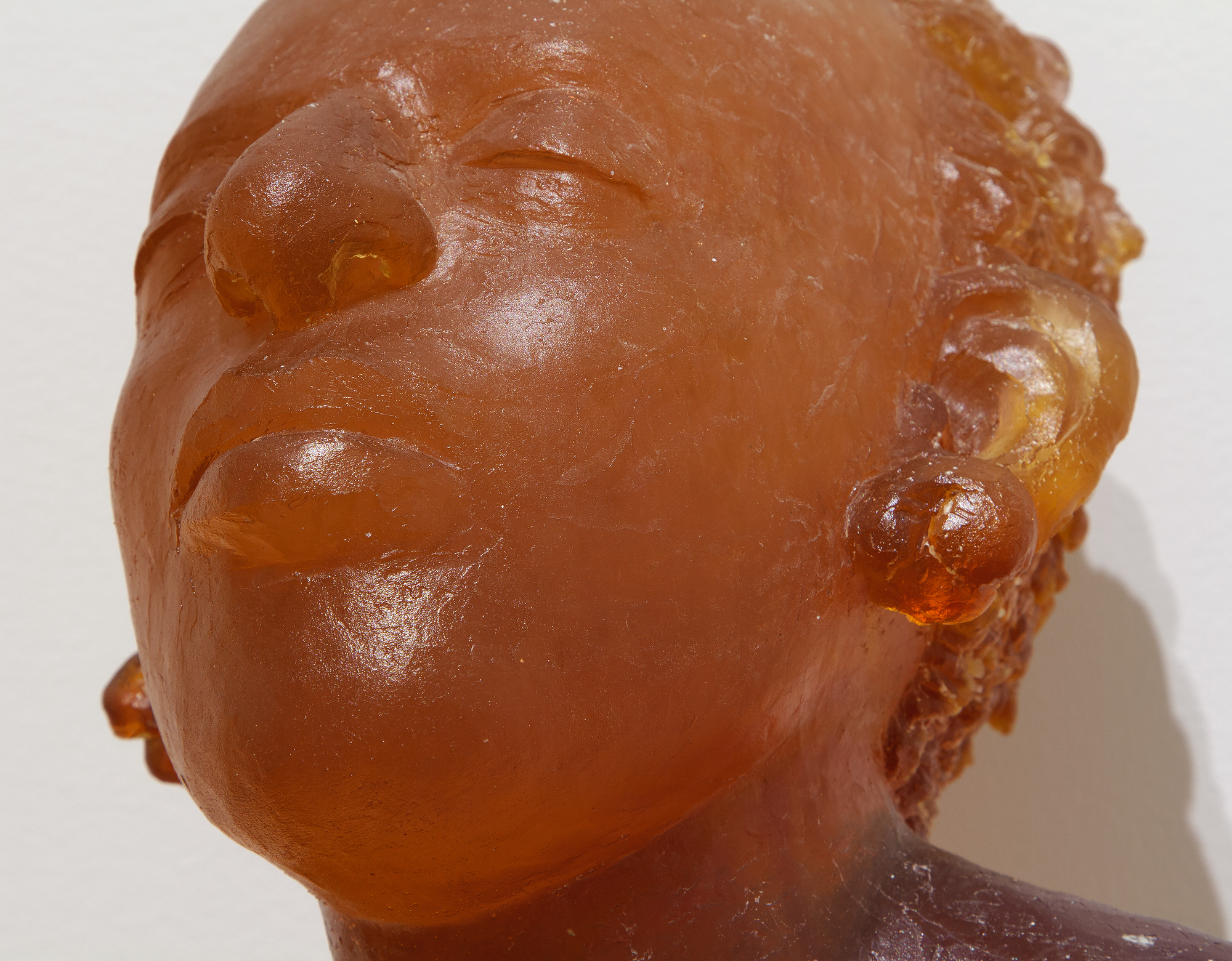 MICAELA AMATO - Cameroon Girl - cast glass - 16 x 12  x 10 1/2 in.