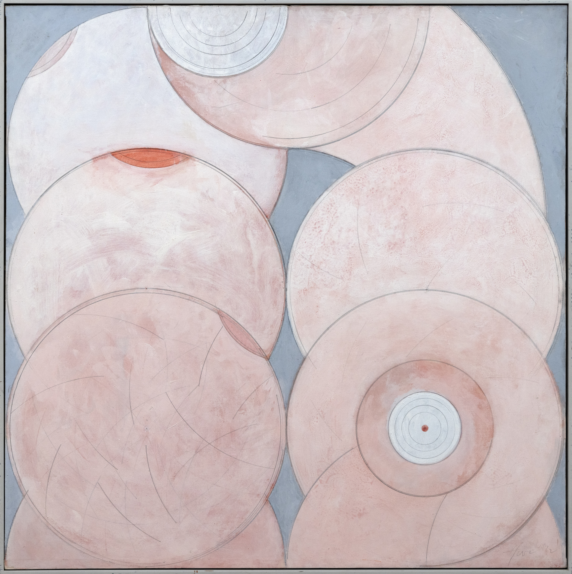 HASSEL SMITH - Eyeball to Eyeball HASSEL SMITH - Eyeball to Eyeball - huile sur toile - 46 x 46 po.