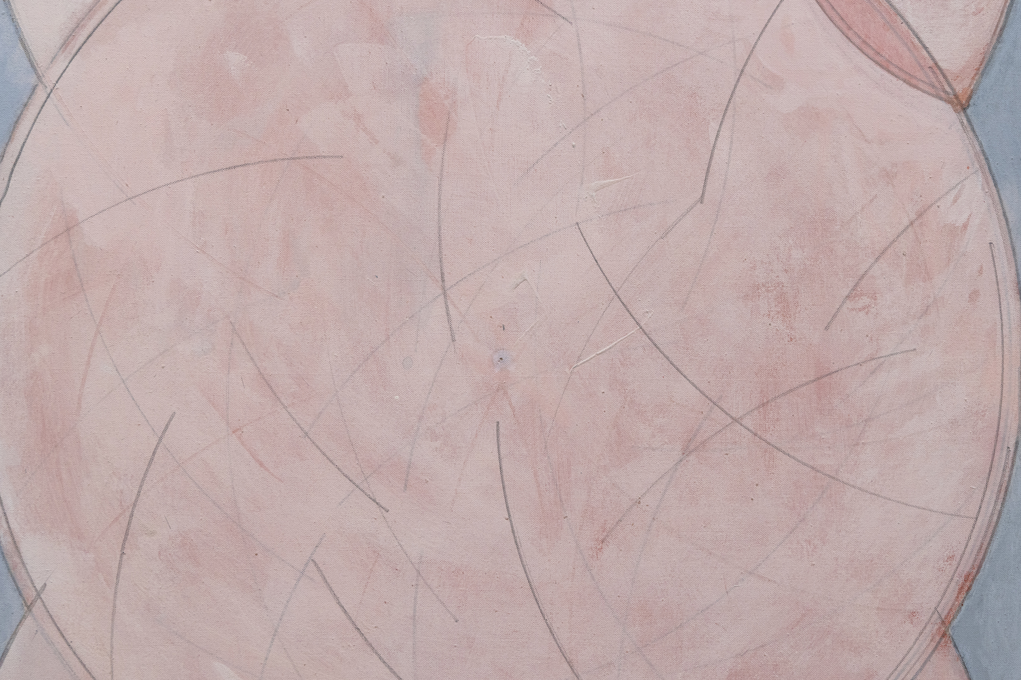 هاسل سميث - مقلة العين إلى مقلة العين - النفط على قماش - 46 × 46 في.