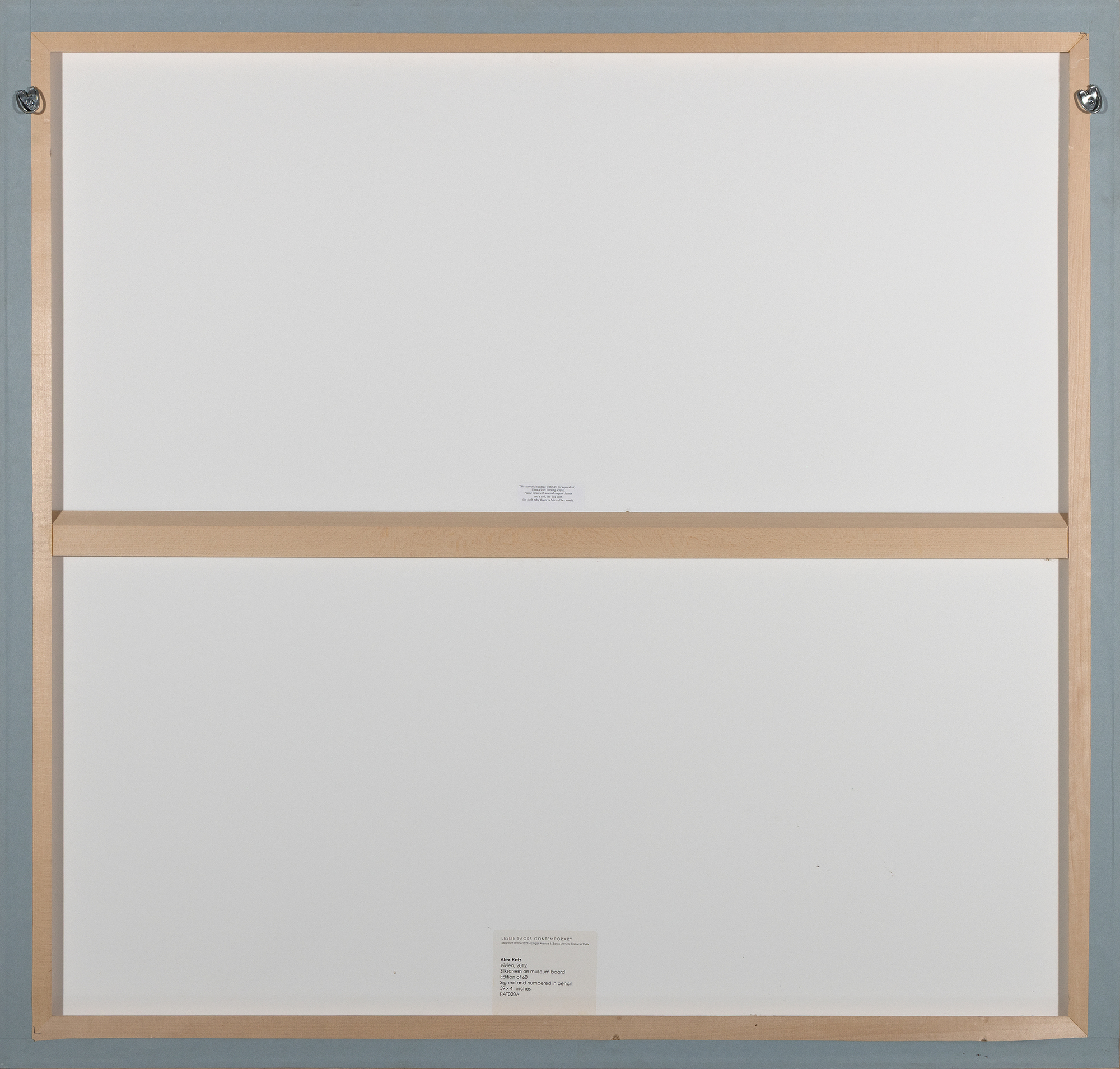 ALEX KATZ - Vivien ALEX KATZ - Vivien - silkscreen on museum board - 39 x 41 in.