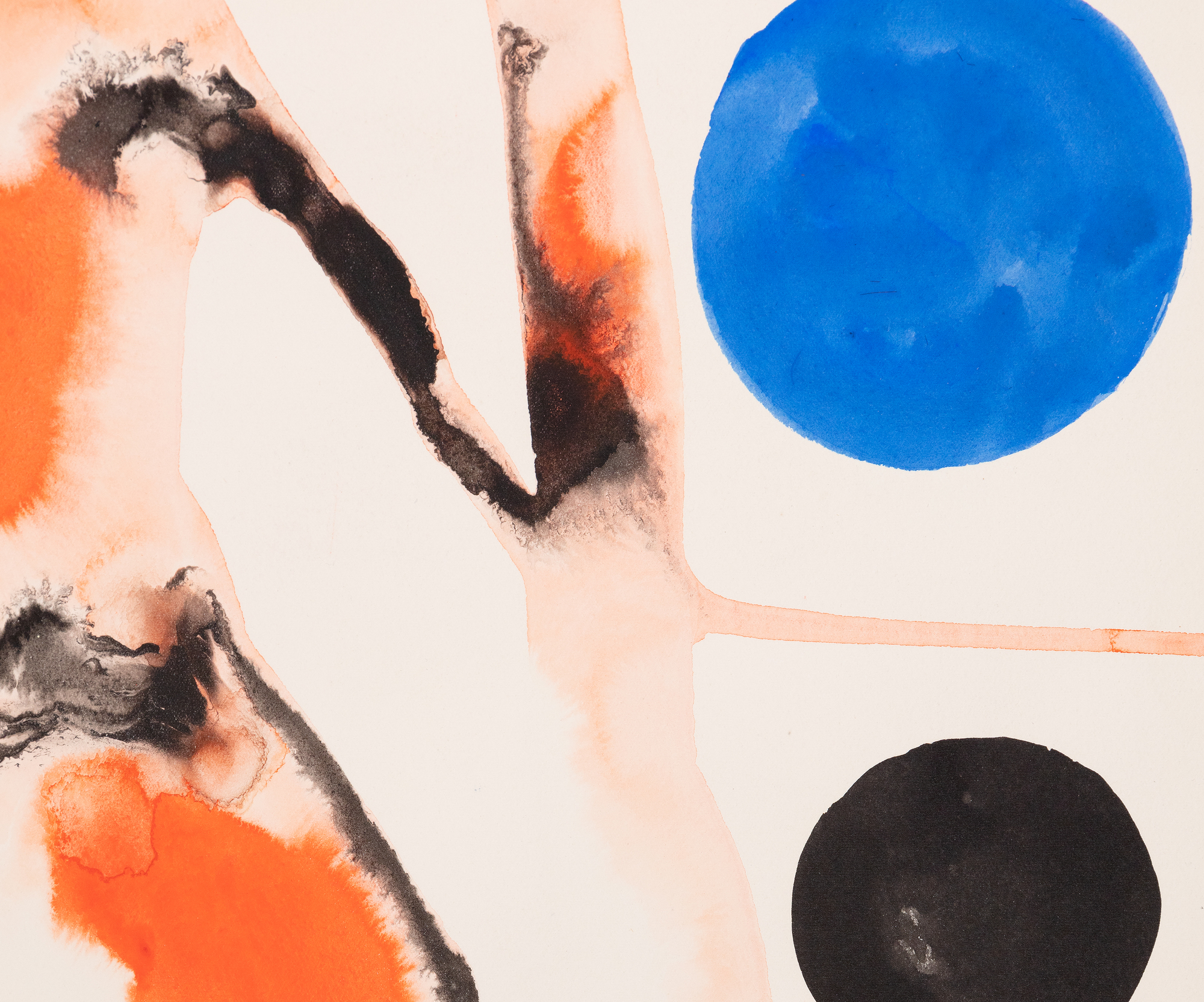 ALEXANDER CALDER - Organismos Coloniales - gouache y tinta sobre papel - 43 x 29 1/2 in.