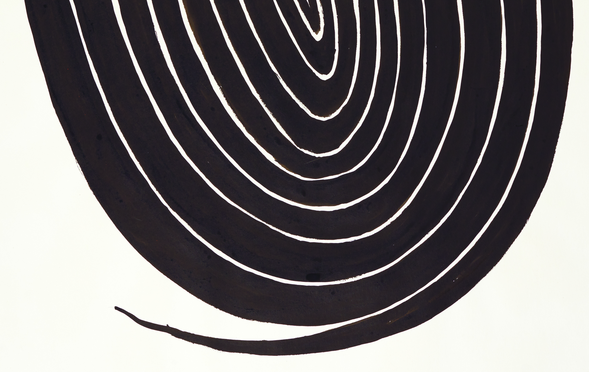 ALEXANDER CALDER - La espiral ovalada - gouache y tinta sobre papel - 43 1/4 x 29 1/2 in.