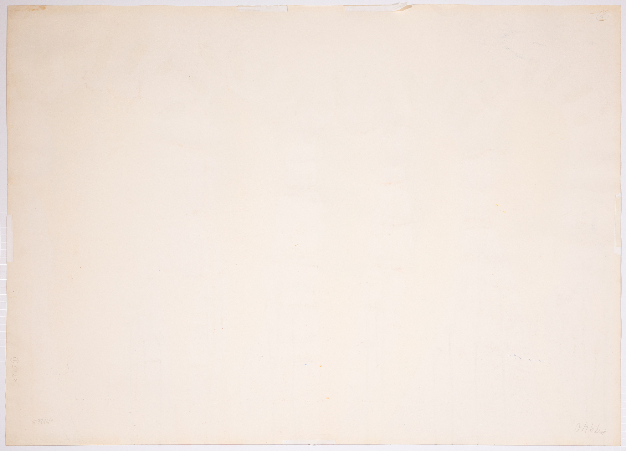 ALEXANDER CALDER - 轨迹 - 水粉和墨水在纸上 - 29 3/8 x 41 1/8 英寸。
