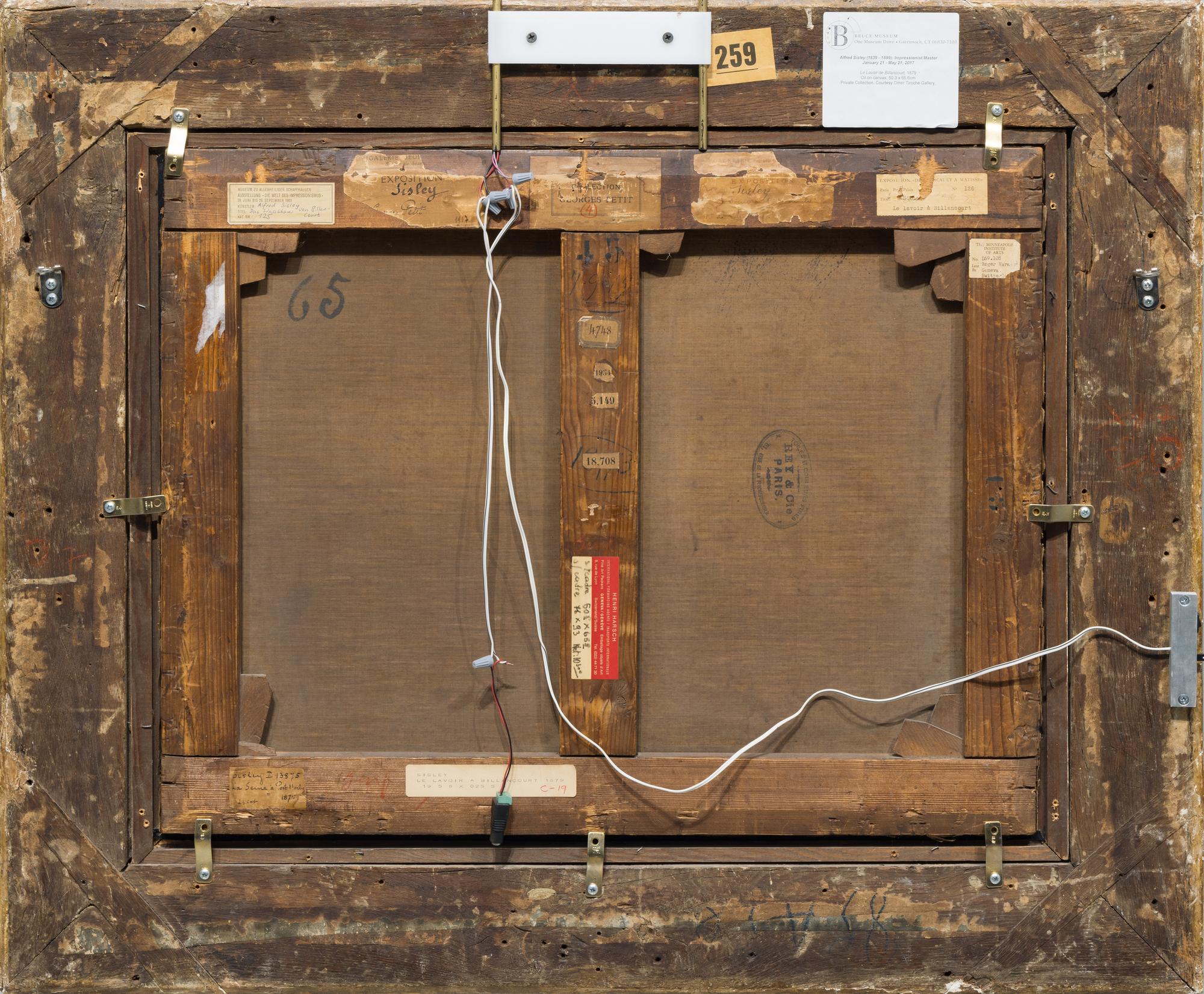 ALFRED SISLEY - Le Lavoir de Billancourt - oil on canvas - 20 x 25 5/8 in.