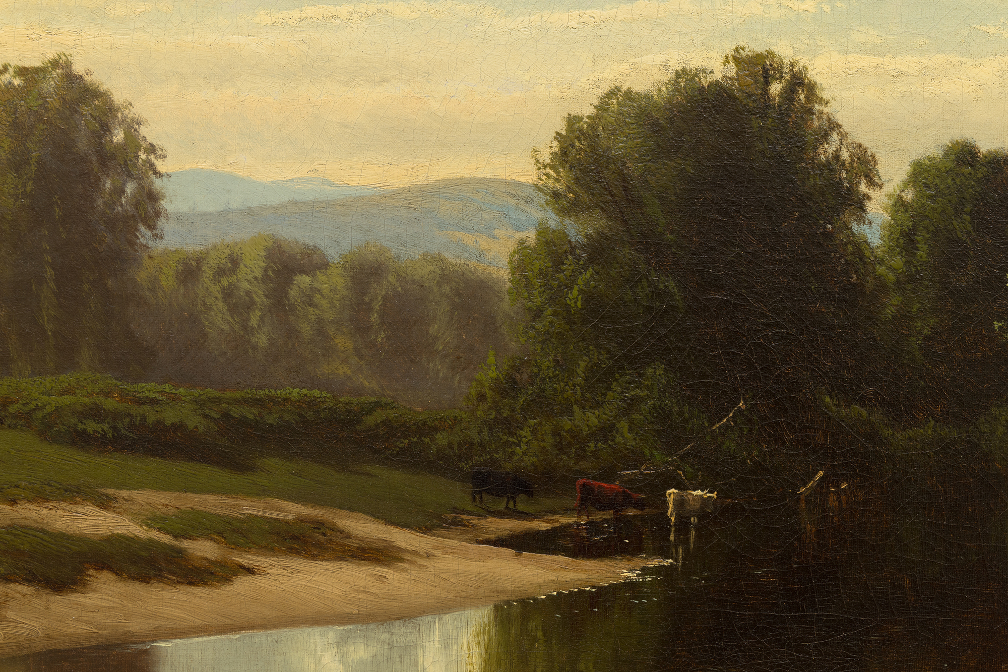ALFRED THOMPSON BRICHER - Esopus Creek - oil on canvas - 20 x 40 in.