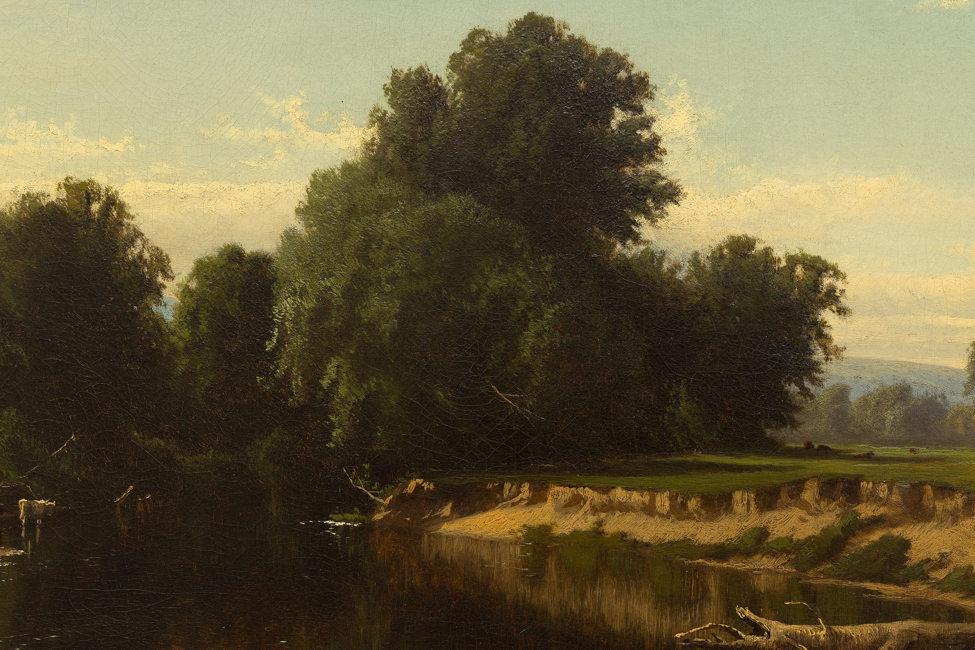 ALFRED THOMPSON BRICHER - Esopus Creek - oil on canvas - 20 x 40 in.