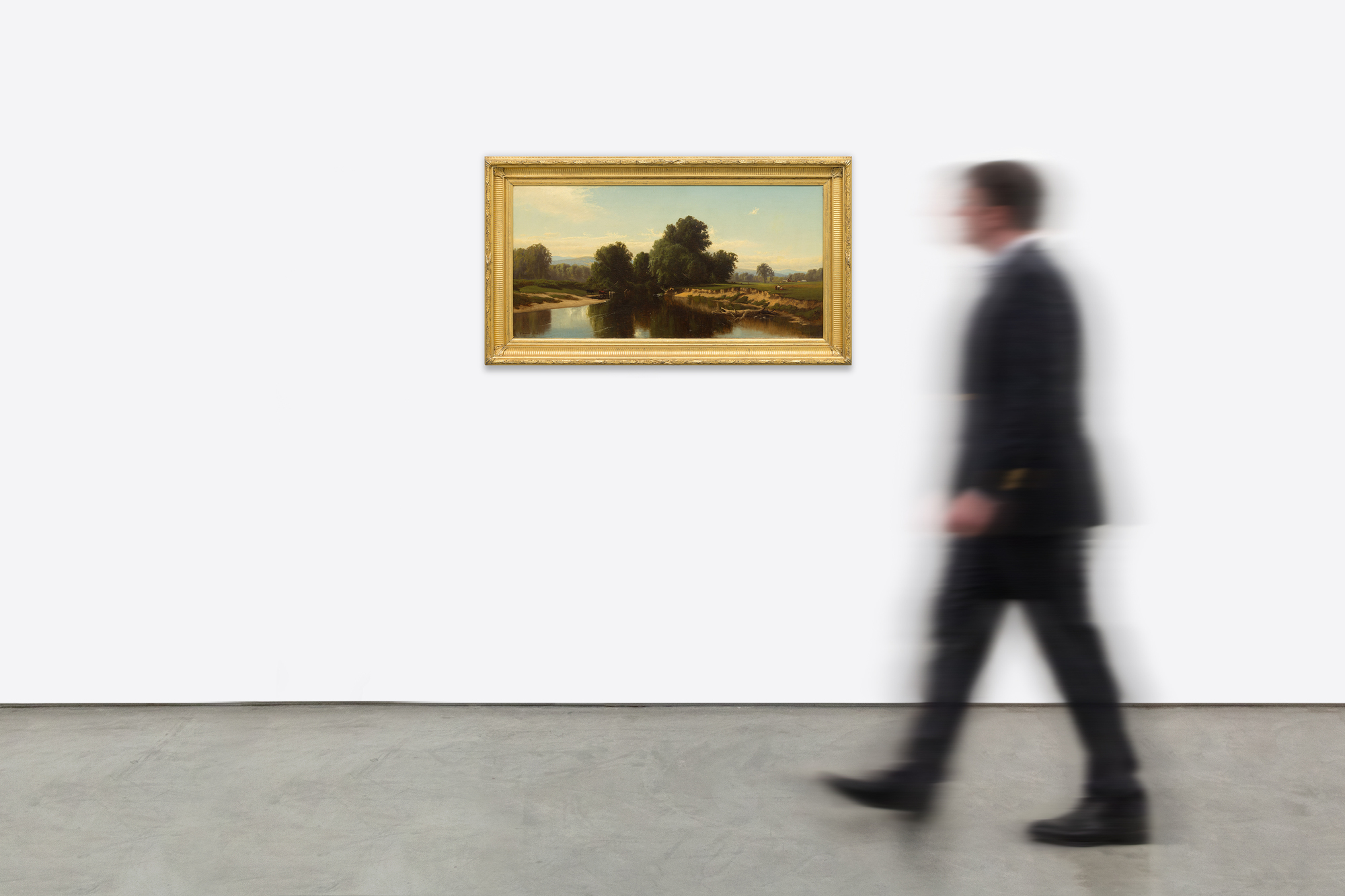 ALFRED THOMPSON BRICHER - Esopus Creek - oil on canvas - 20 x 40 in.