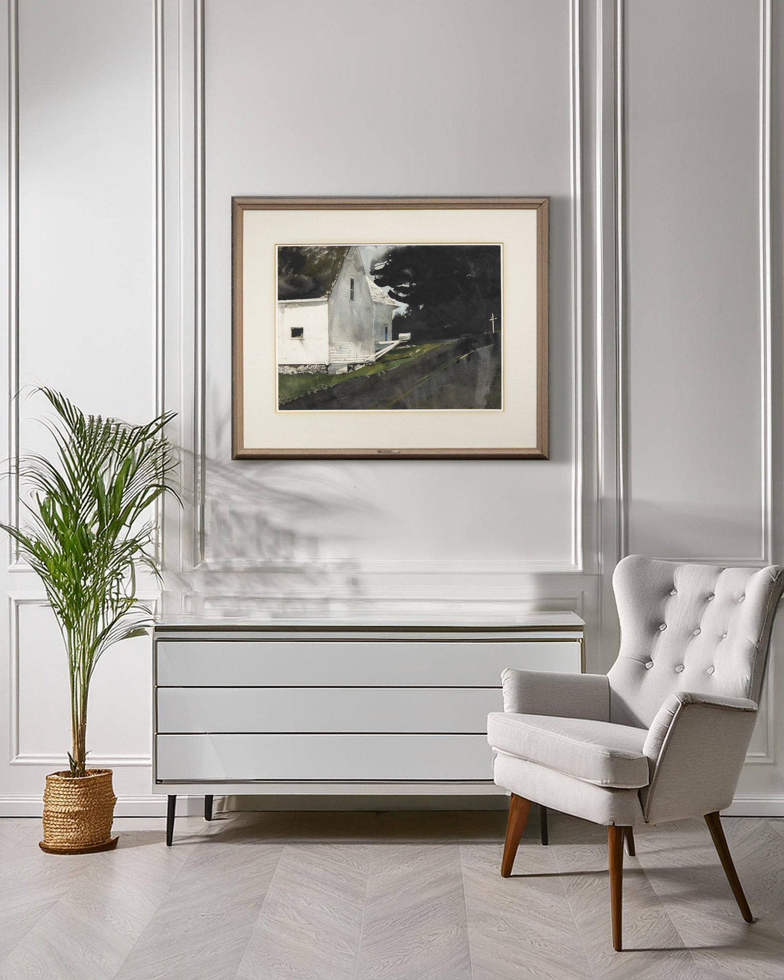 ANDREW WYETH - Star Route - watercolor on paper - 21 1/4 x 29 in.